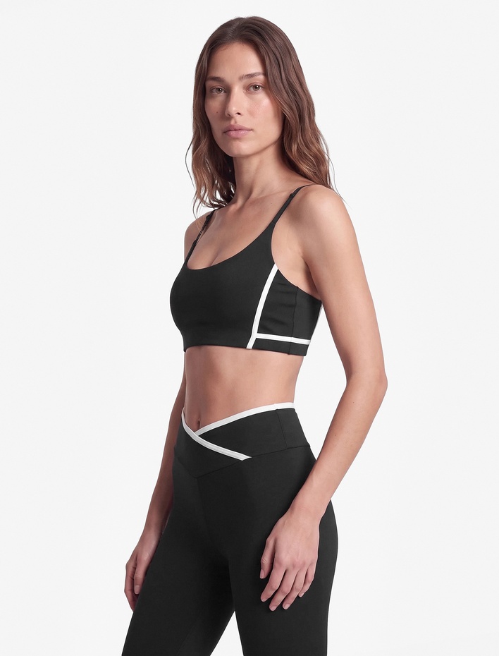  Slim Fit İp Askılı Uzun Kollu Biyeli Sporcu Sütyeni