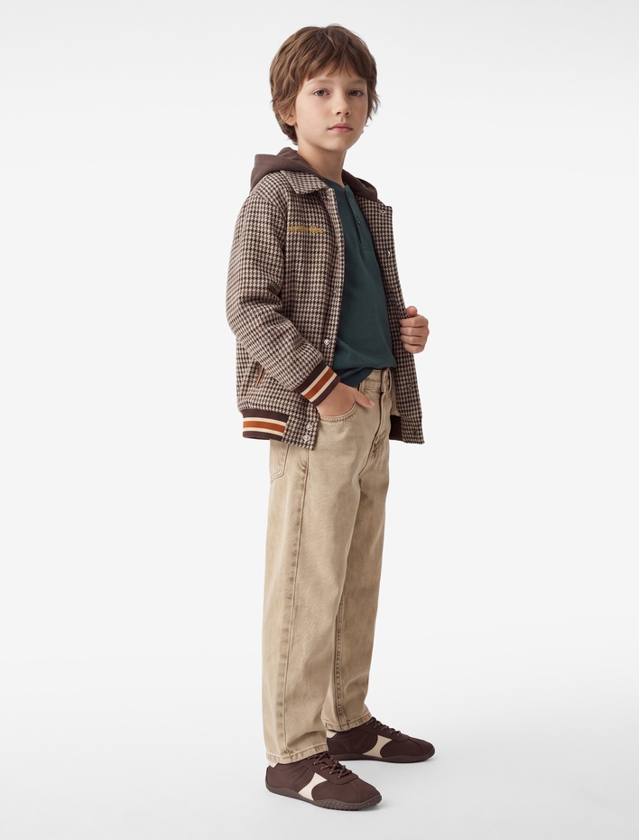 Erkek Çocuk Cepli Pamuklu Baggy Denim Pantolon