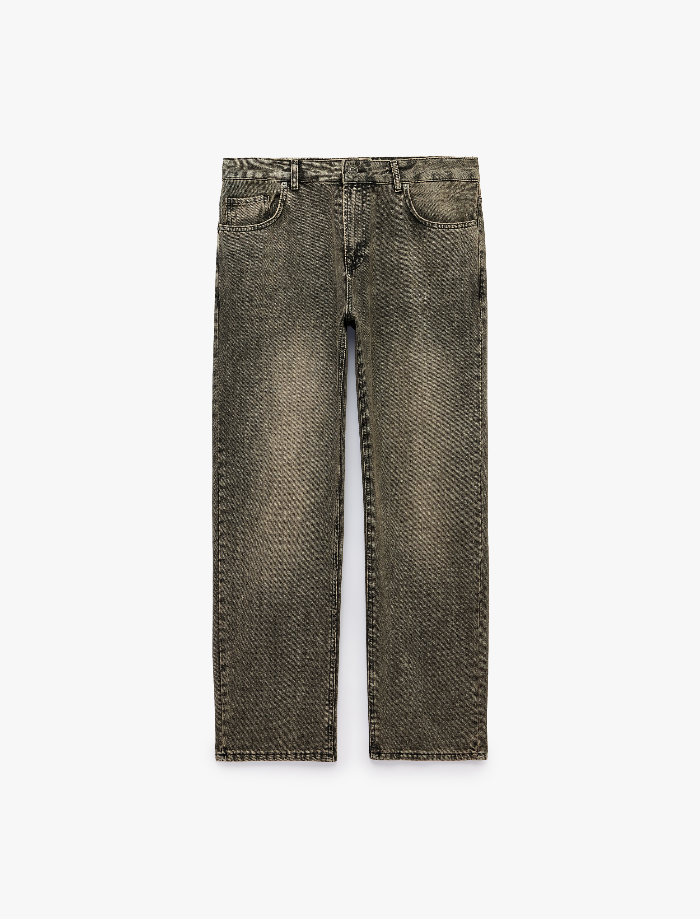   Pamuklu Normal Bel 5 Cepli Vintage Straight Fit Jean Pantolon