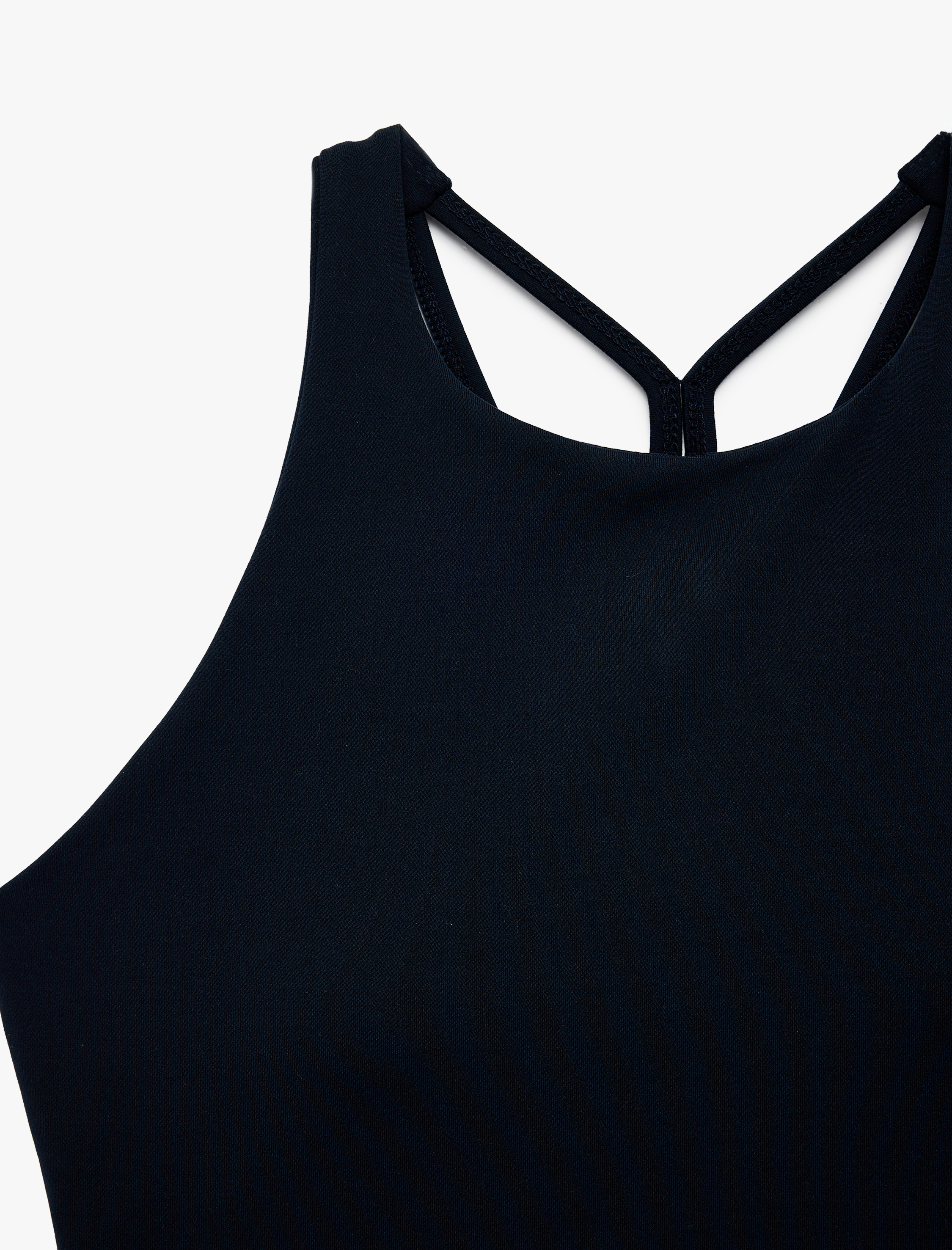   Slim Fit Kaplı Kolsuz Askılı Sırt Detaylı Sporcu Sütyeni