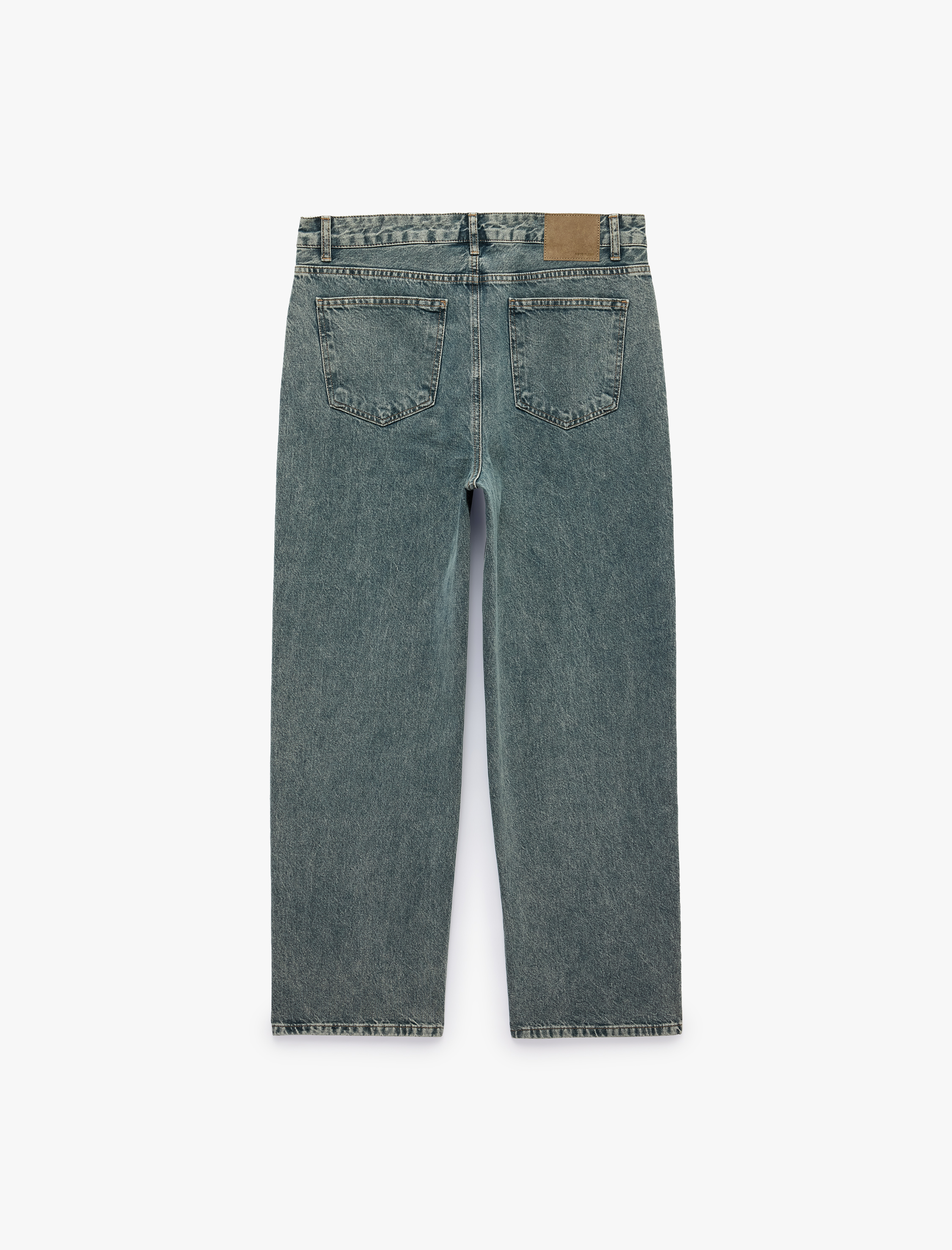  Cepli Rahat Kesim Pamuklu Baggy Jean Pantolon