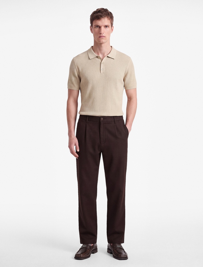  Beli Lastikli Düğmeli Cepli Regular Fit Chino Pantolon
