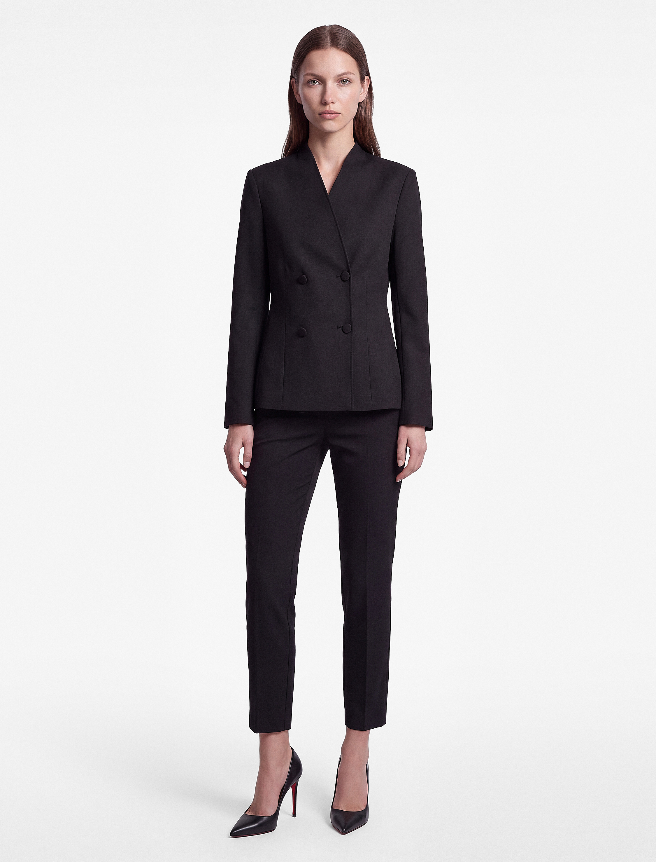   Cepli Düğmeli Slim Fit Normal Bel Cigarette Pantolon
