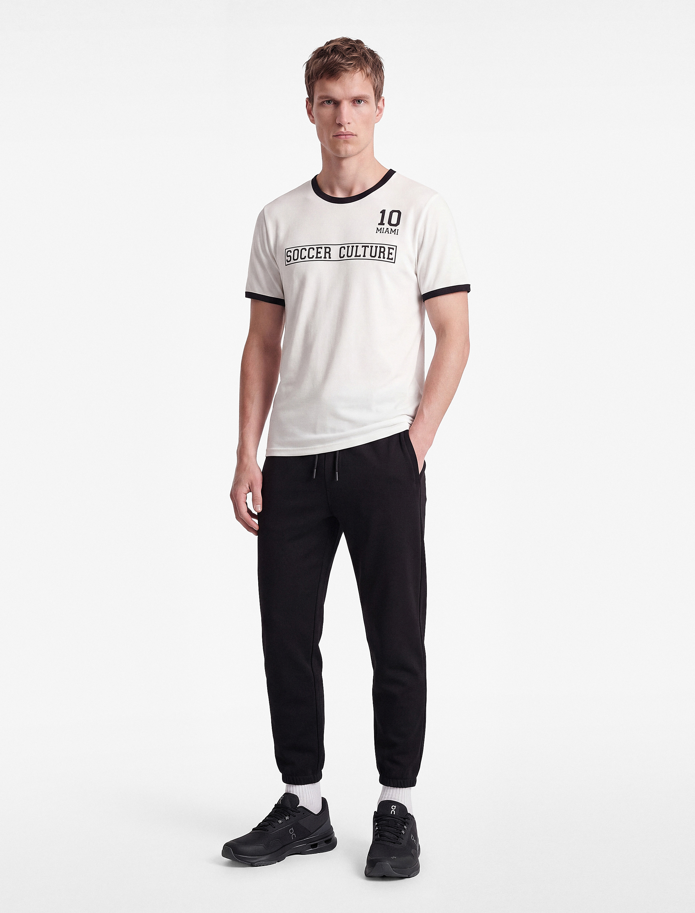   Straight Fit Cepli Beli Bağcıklı Jogger Spor Eşofman Altı