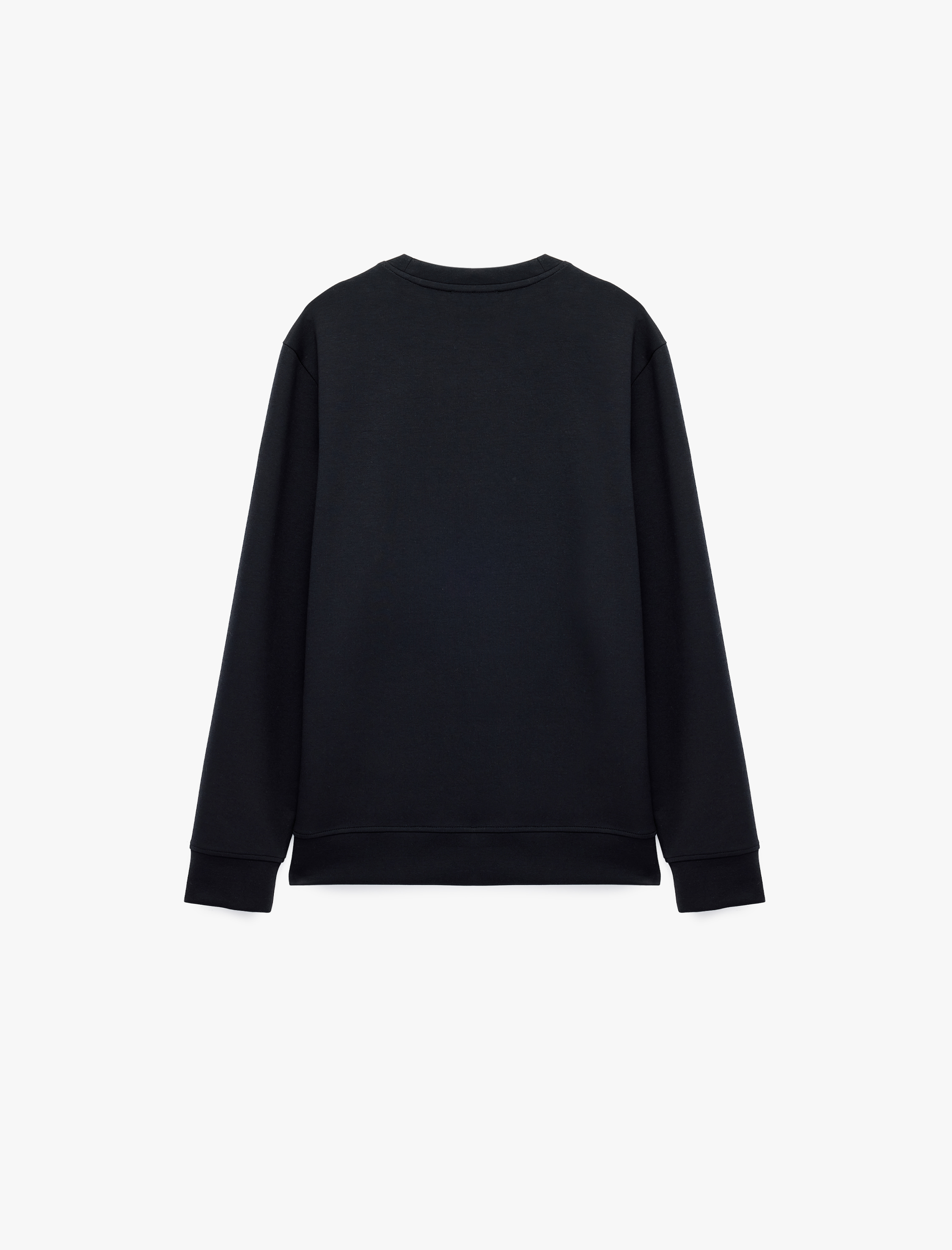  Üç İplik Şardonlu Bisiklet Yaka Uzun Kollu Baskılı Sweatshirt
