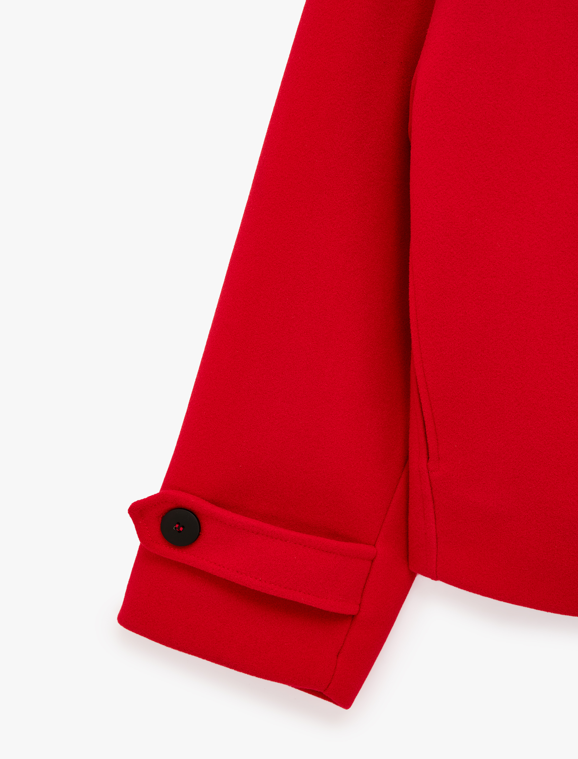   Uzun Kollu Fermuarlı Dik Yaka Oversize Kaşe Bomber Ceket