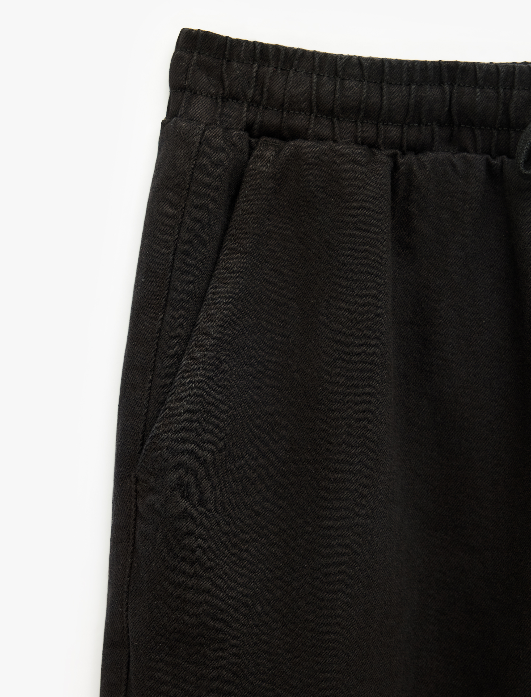   Pamuklu Cepli Gabardin Beli Bağcıklı Kargo Pantolon