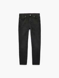 Normal Bel Cepli Pamuklu Skinny Fit Jean Pantolon - Michael Jean