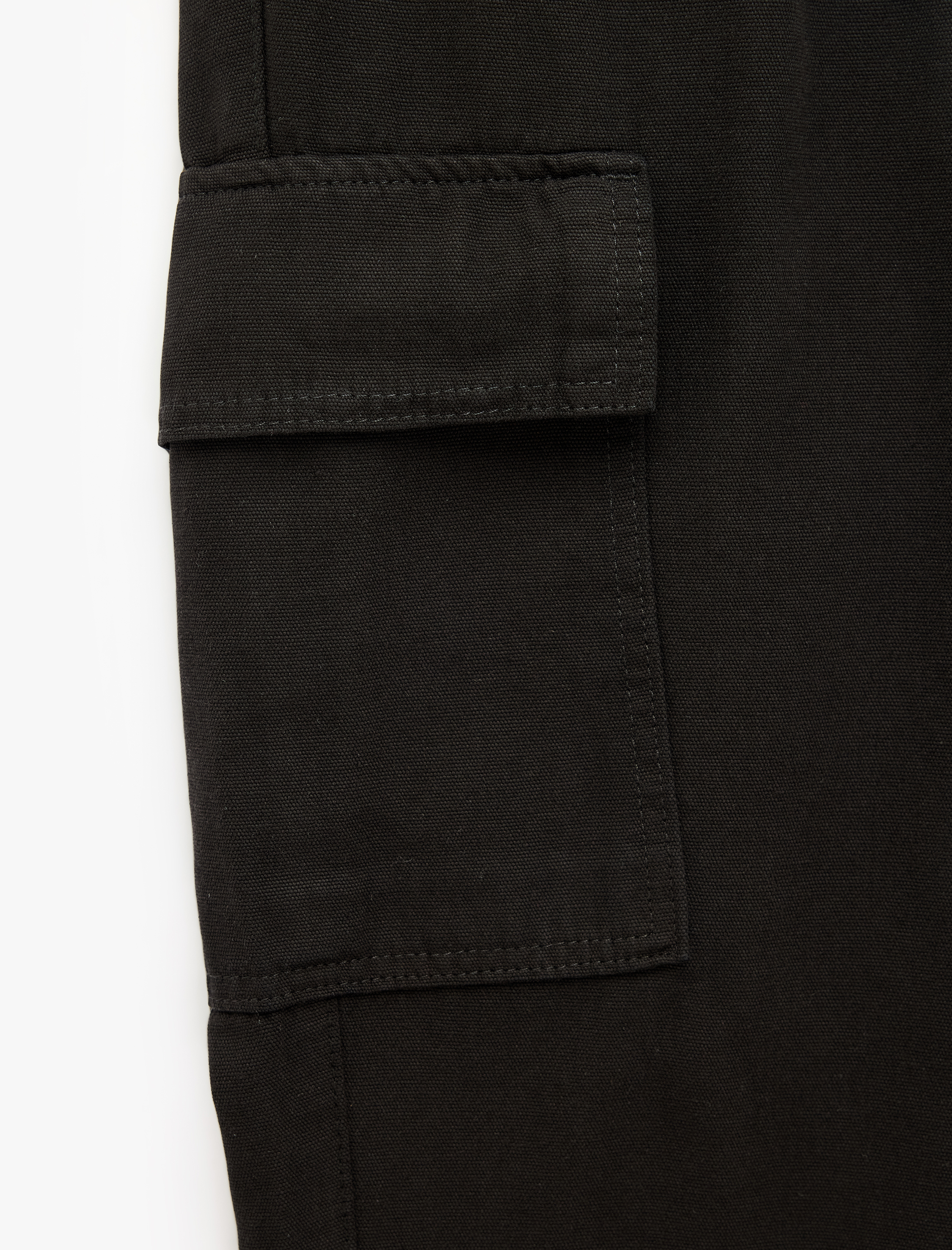   Beli Bağcıklı Kanvas Slim Fit Kargo Cepli Lastikli Paça Jogger Pantolon