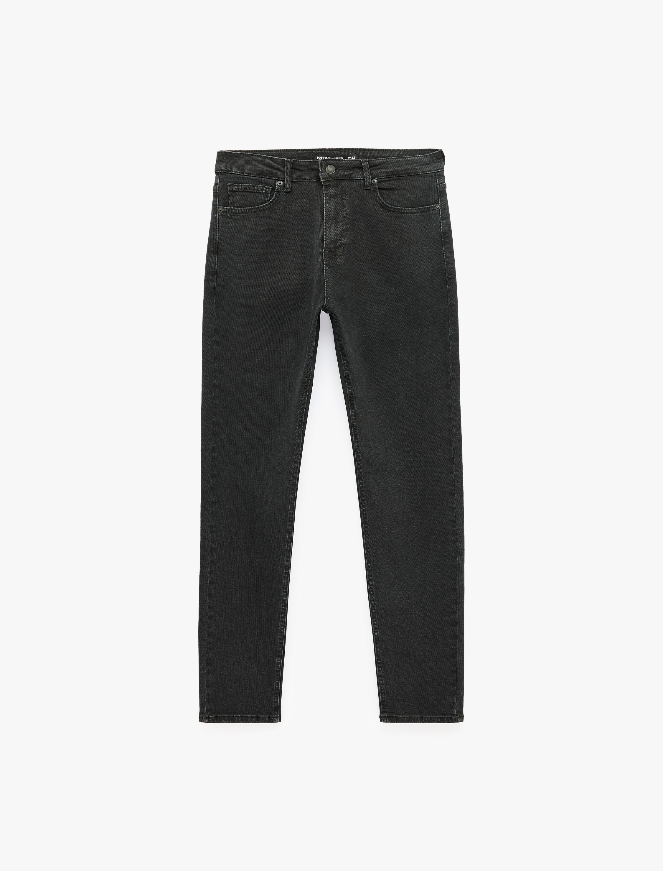  Normal Bel Cepli Pamuklu Slim Fit Jean Pantolon - Brad Jean