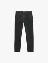 Normal Bel Cepli Pamuklu Slim Fit Jean Pantolon - Brad Jean