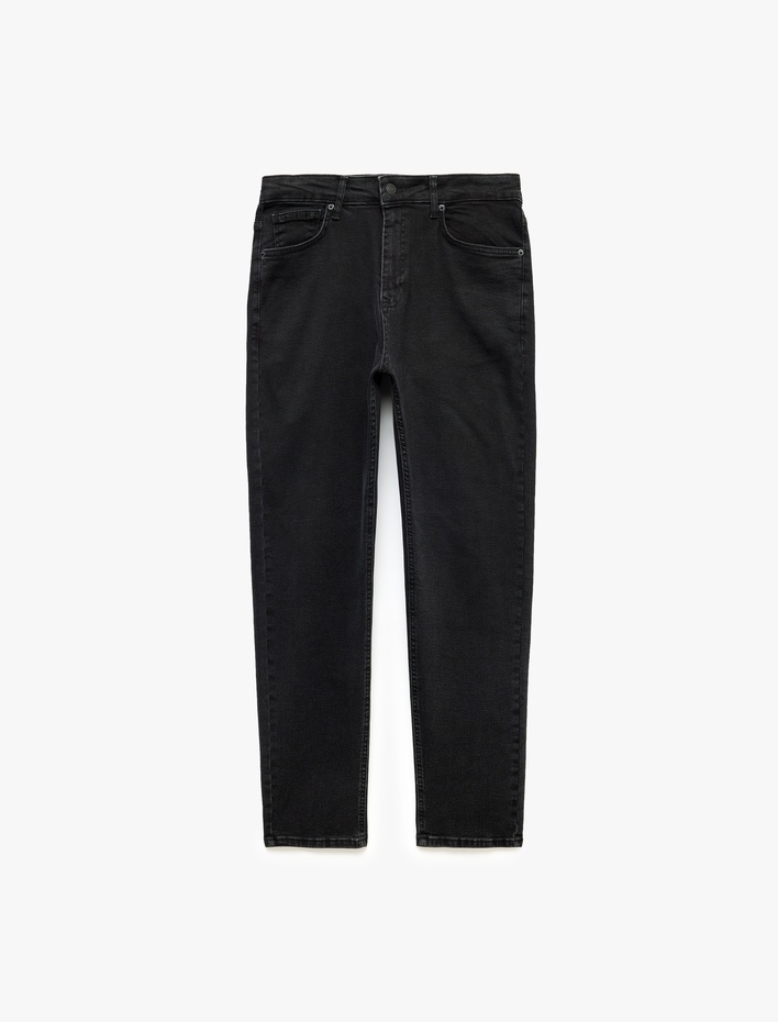  Normal Bel Cepli Pamuklu Tapered Jean Pantolon - Joe Jean
