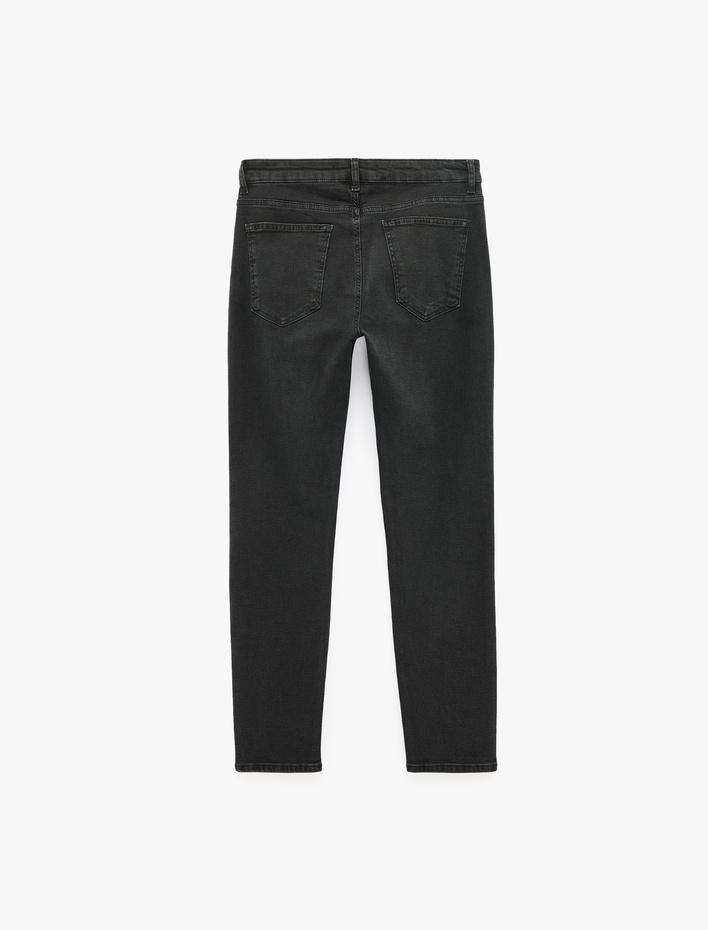  Normal Bel Cepli Pamuklu Slim Fit Jean Pantolon - Brad Jean