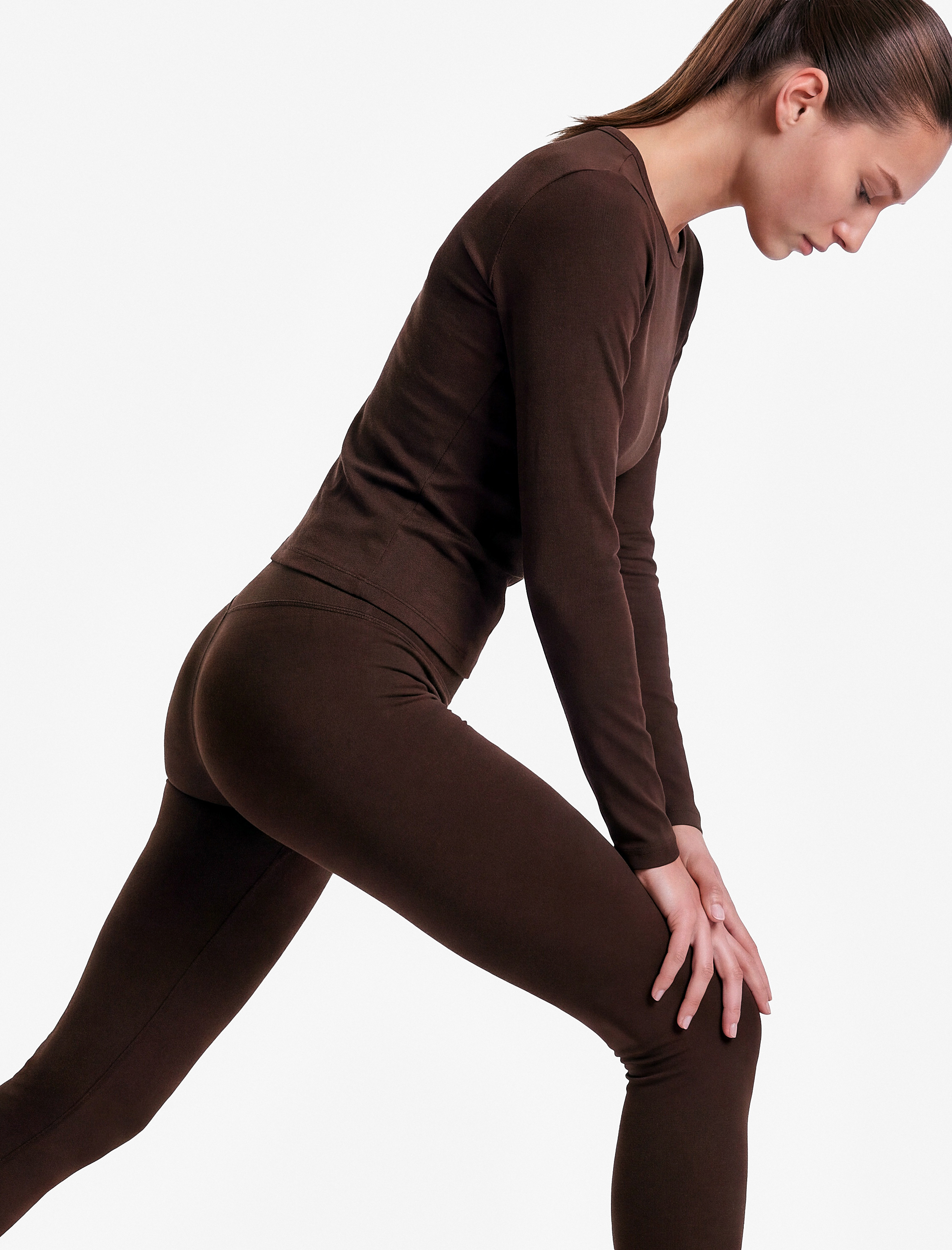   Slim Fit Uzun Kollu Bisiklet Yaka Spor Tişört