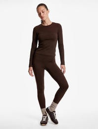 Slim Fit Uzun Kollu Bisiklet Yaka Spor Tişört