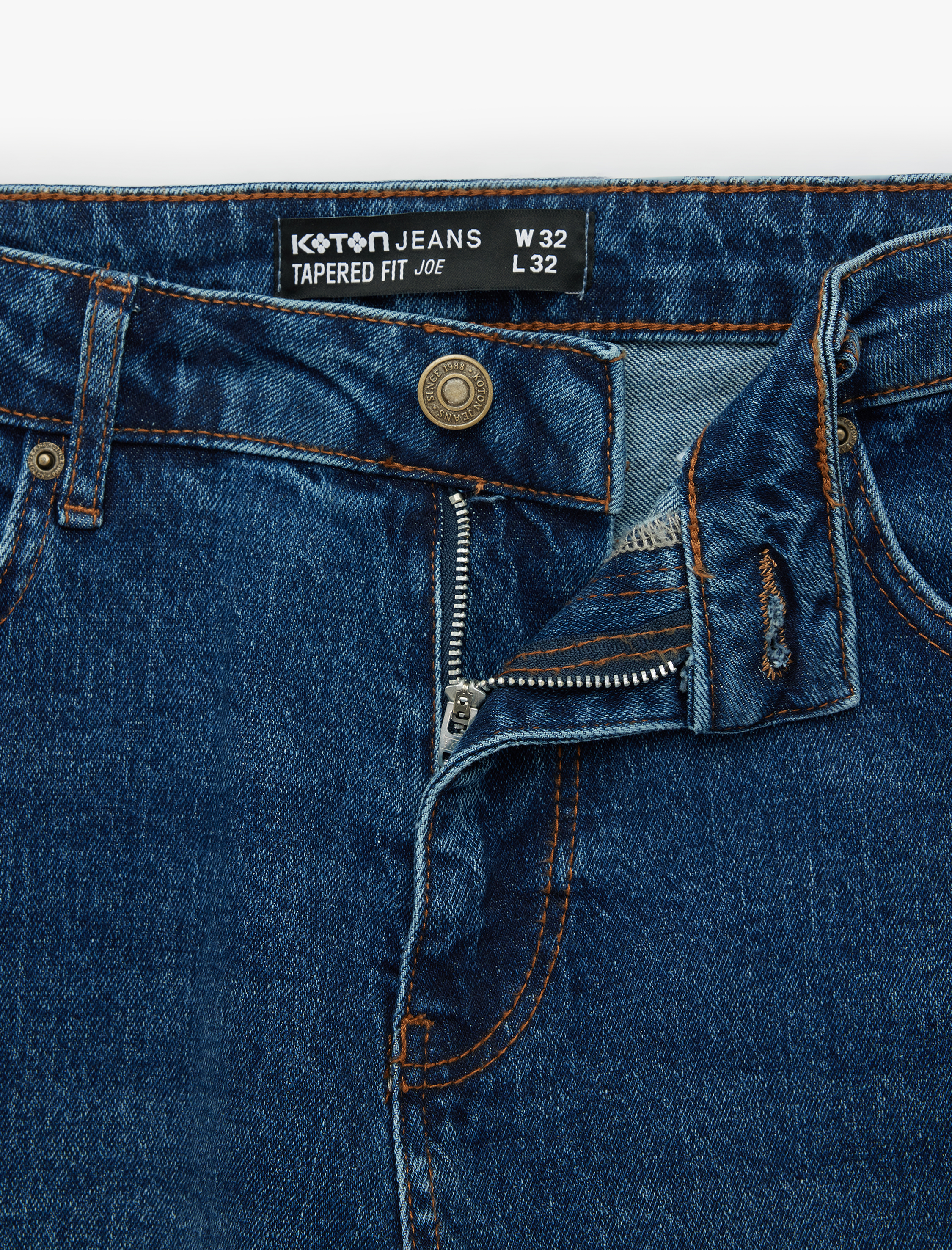   Normal Bel Pamuklu Regular Fit Tapered Jean Pantolon- Joe Jean