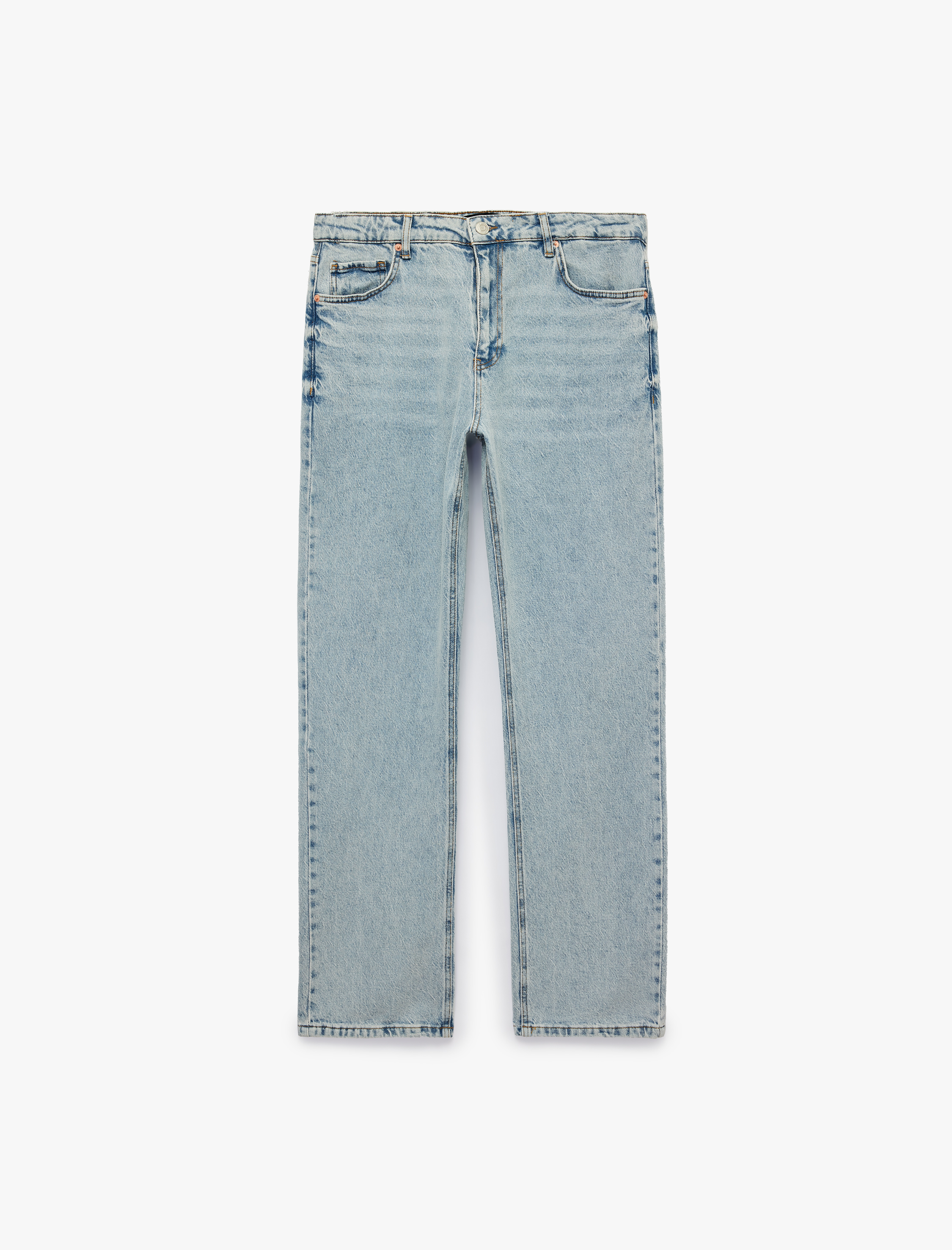   Pamuklu Normal Bel Cepli Straight Fit Jean Pantolon - Mark Jean