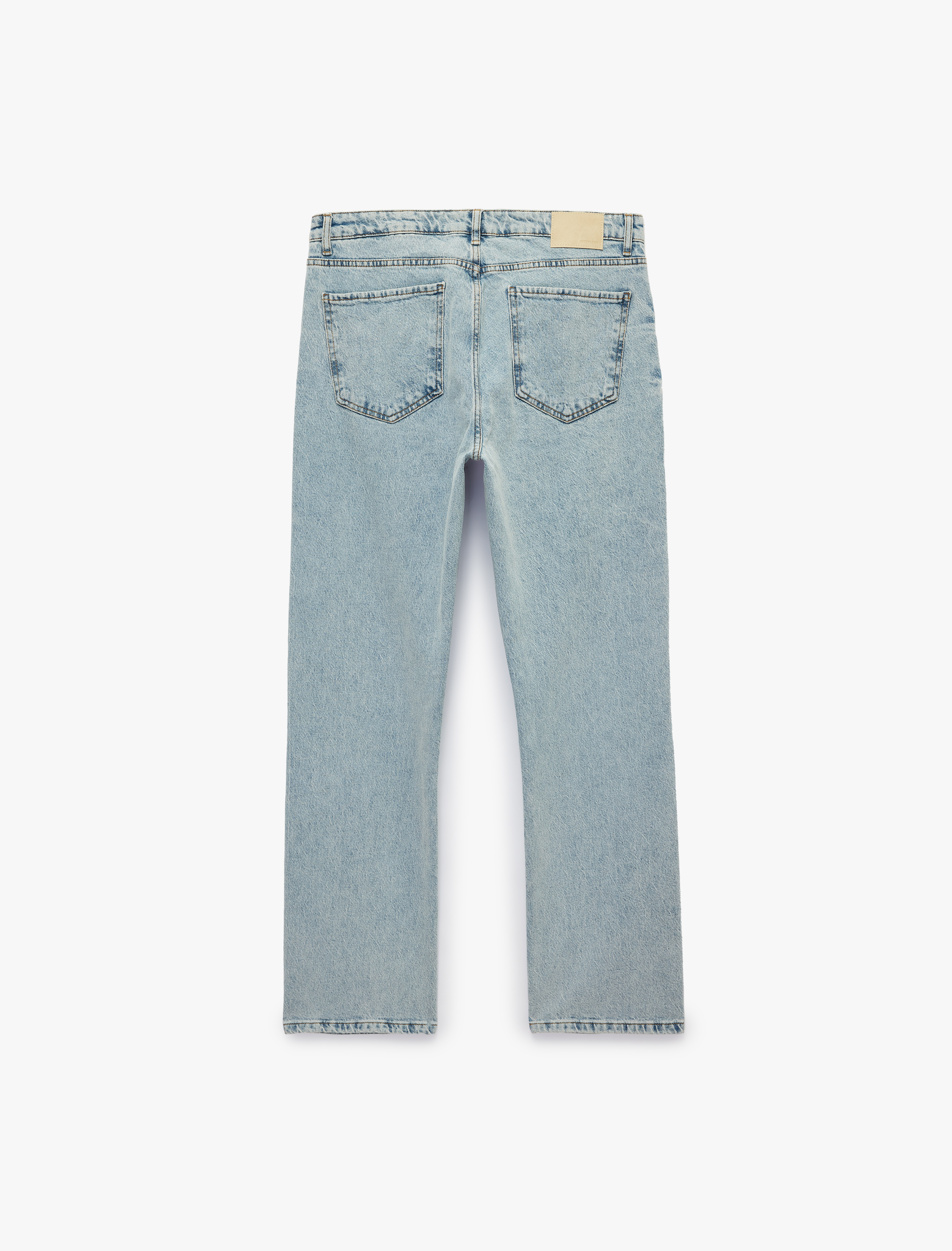   Pamuklu Normal Bel Cepli Straight Fit Jean Pantolon - Mark Jean