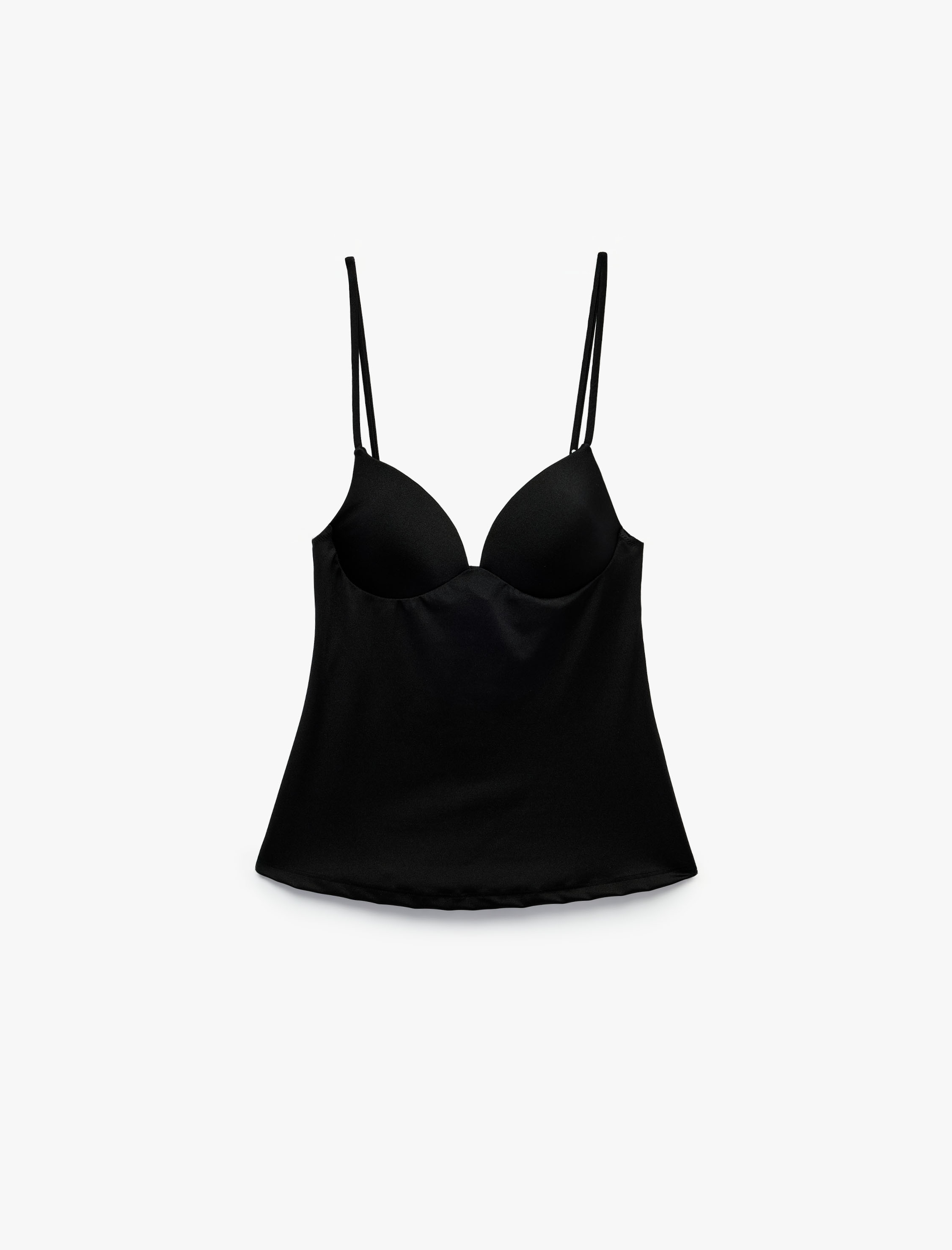   Rahat Kalıp V Yaka İnce Askılı Pijama Üstü