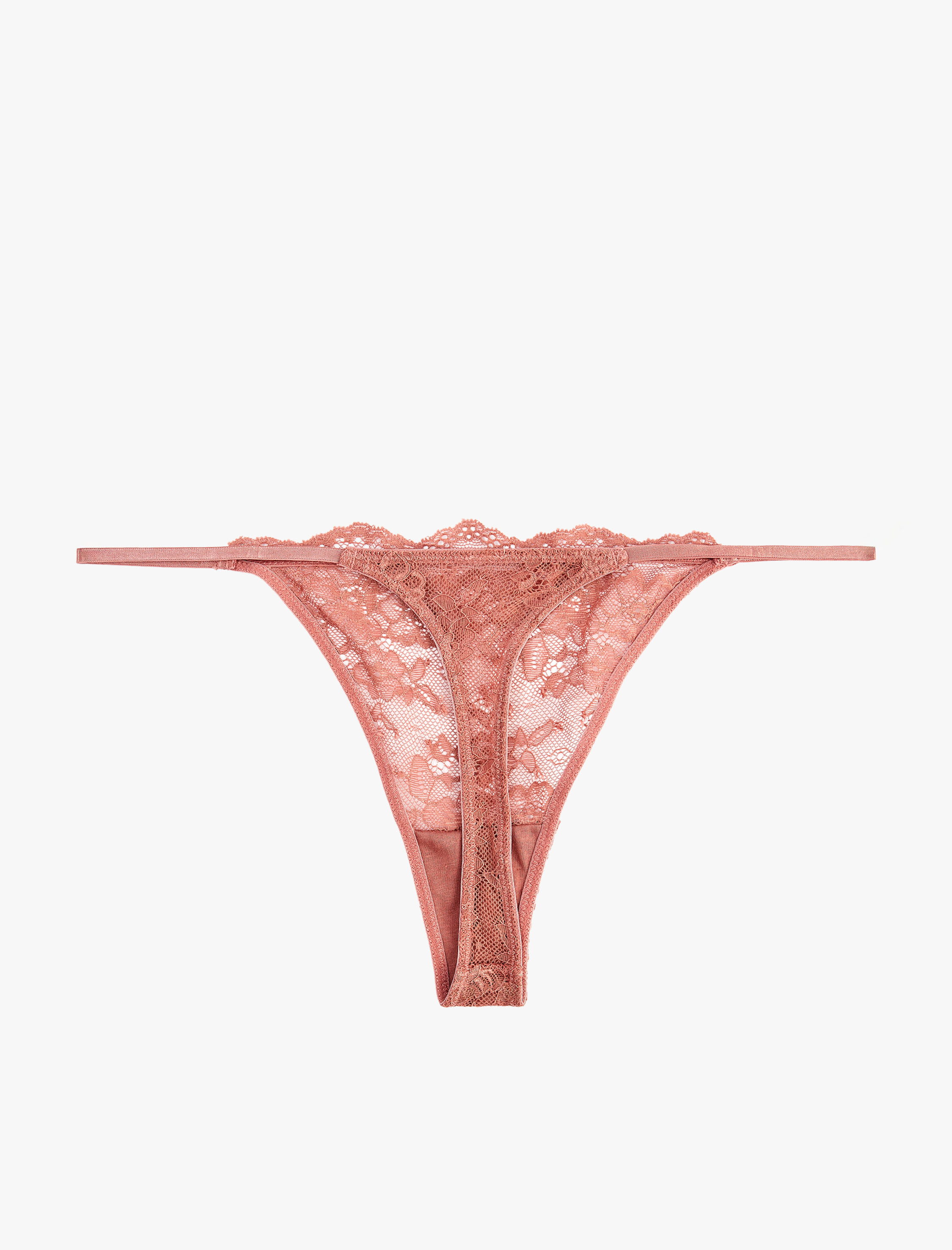   Çiçekli Dantelli String Külot