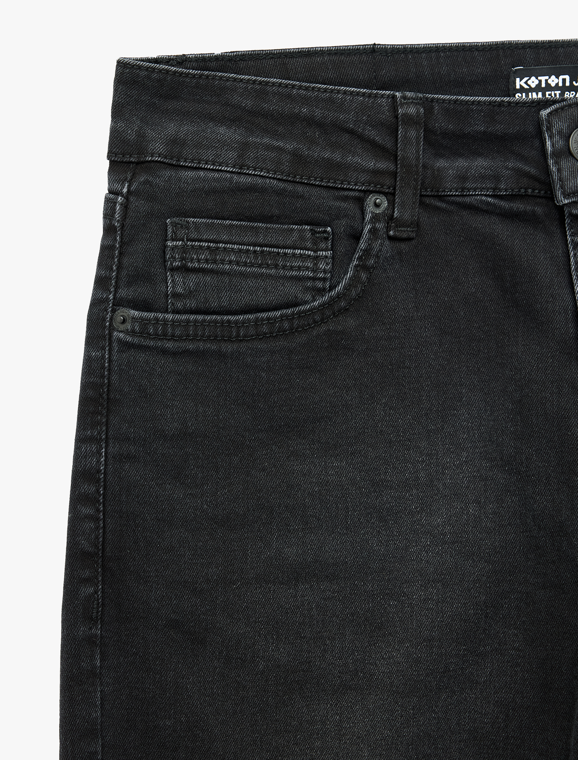   Normal Bel Cepli Pamuklu Slim Fit Jean Pantolon - Brad Jean