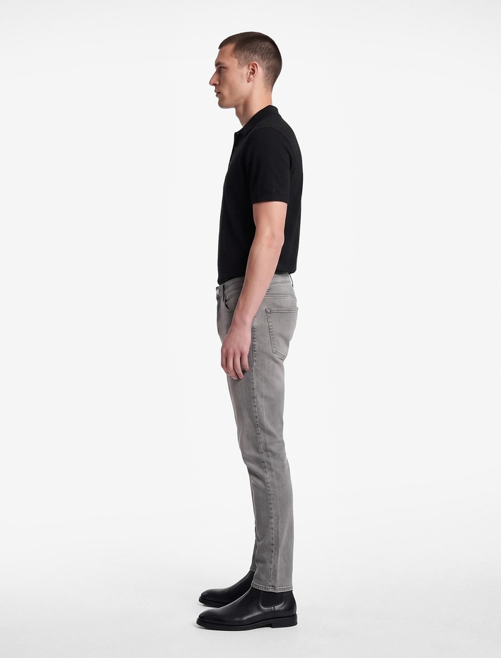  Yıkamalı Cepli Normal Bel Slim Fit Pamuklu Dar Paça Jean Pantolon - Slim Fit Jeans