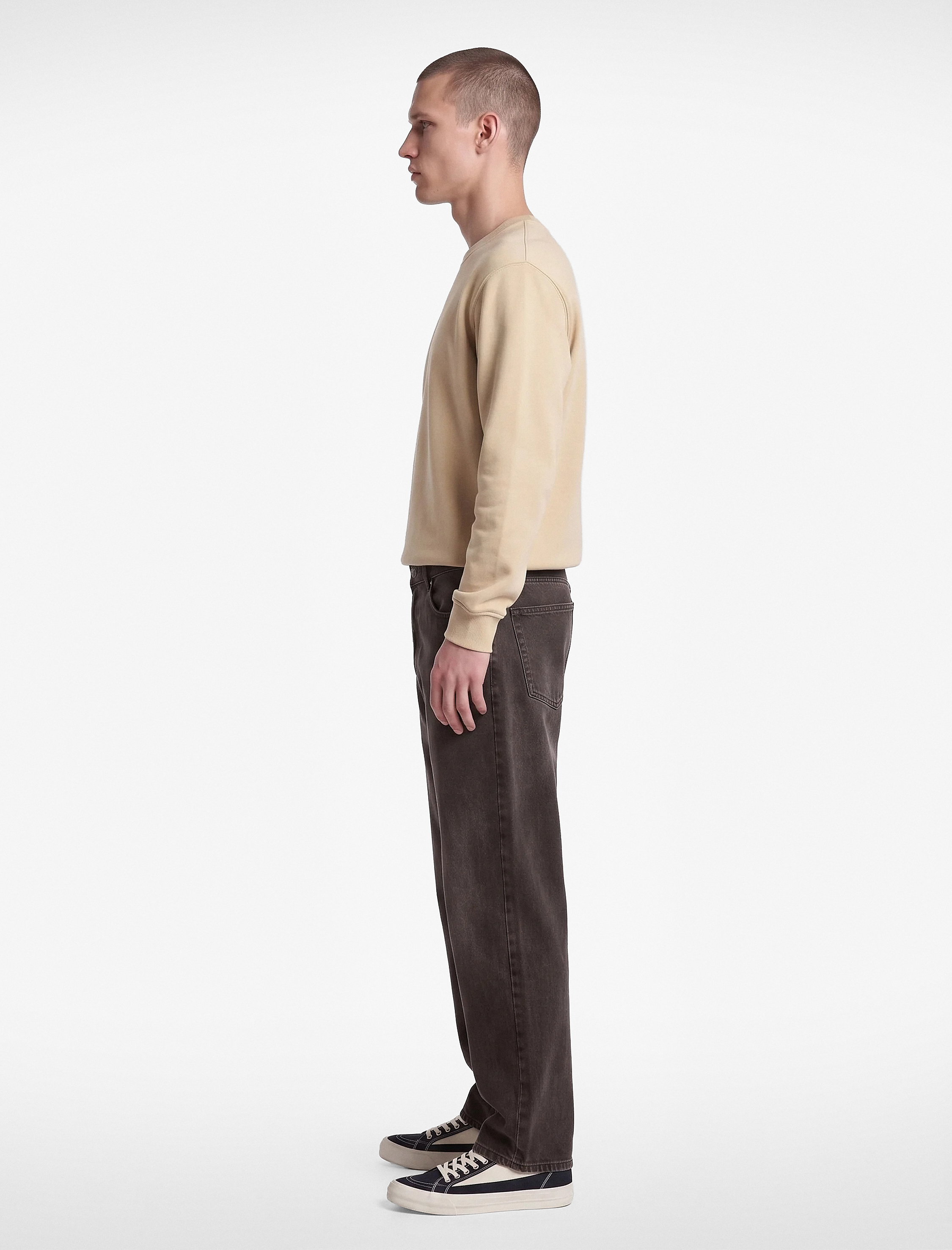   Normal Bel Cepli Oversize Pamuklu Baggy Jean Pantolon