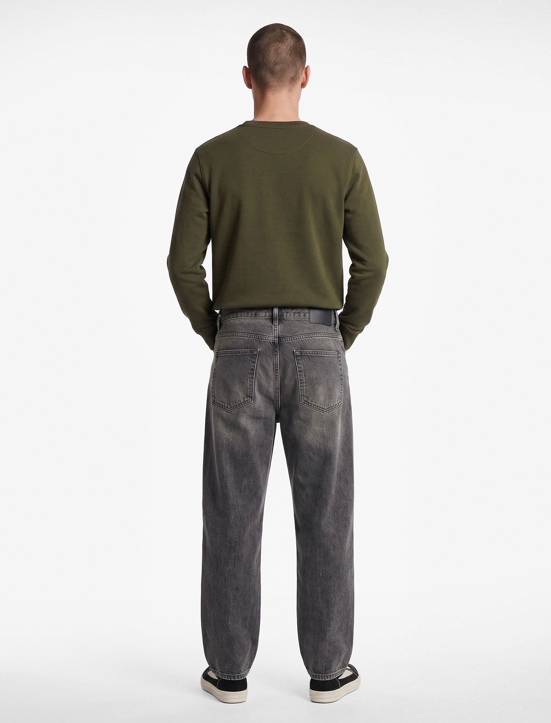   Pamuklu Cepli Rahat Kalıp Super Baggy Jean Pantolon
