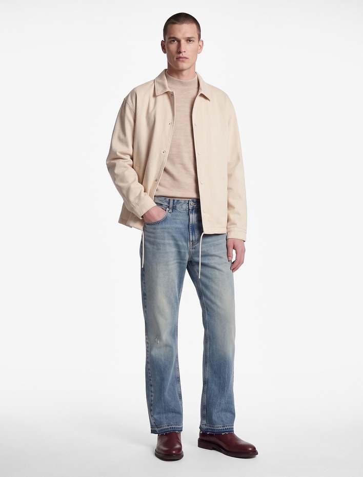  Regular Fit Pamuklu Cepli İspanyol Paça Jean Pantolon