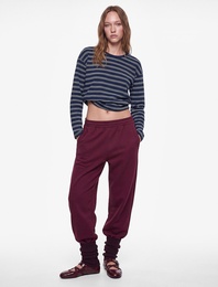 Şardonlu Üç İplik Cepli Rahat Kalıp Jogger Eşofman Altı