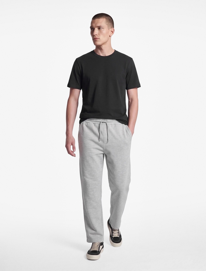  Straight Fit Cepli Şardonlu Beli Lastikli Kışlık Eşofman Altı