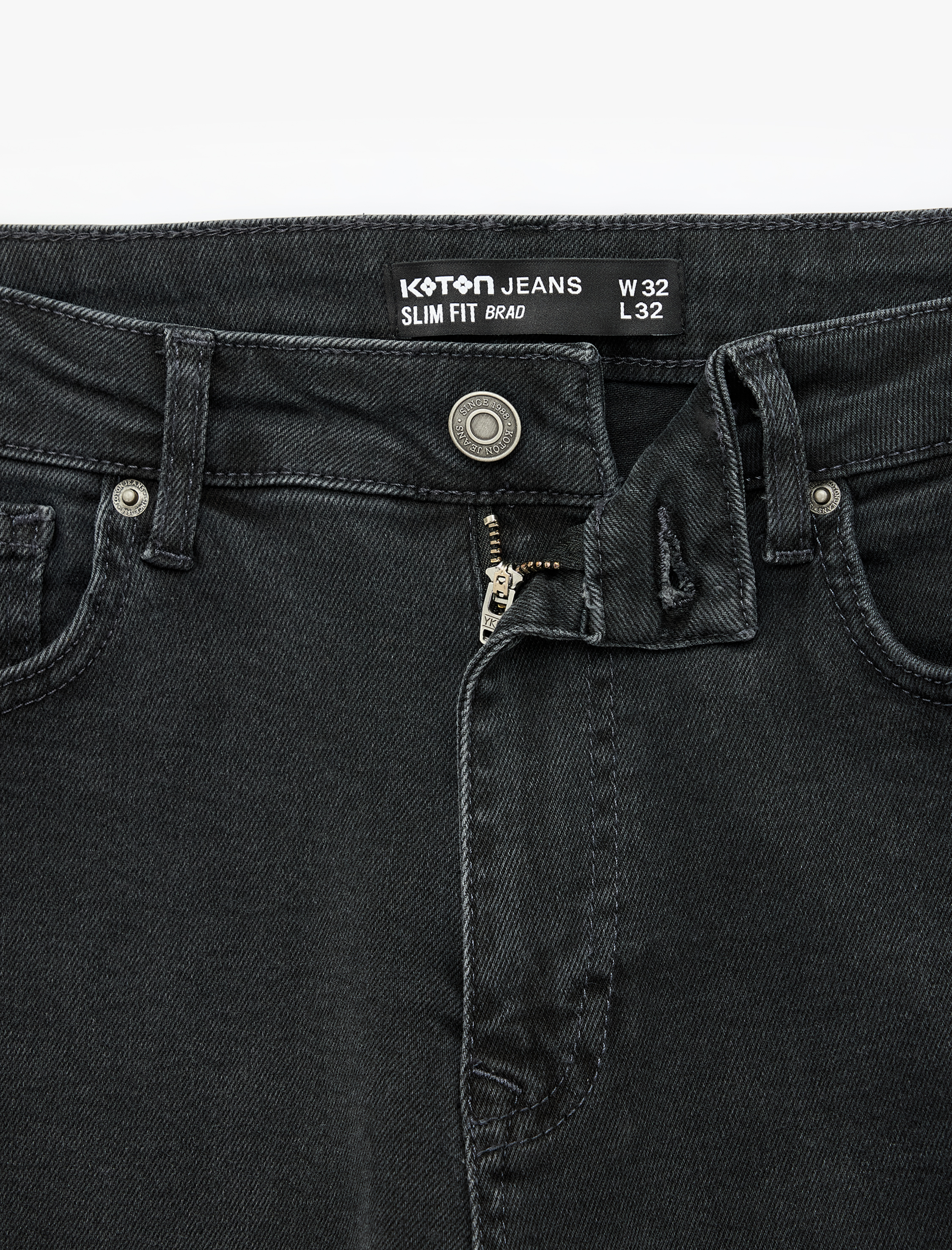   Normal Bel Cepli Pamuklu Slim Fit Jean Pantolon - Brad Jean
