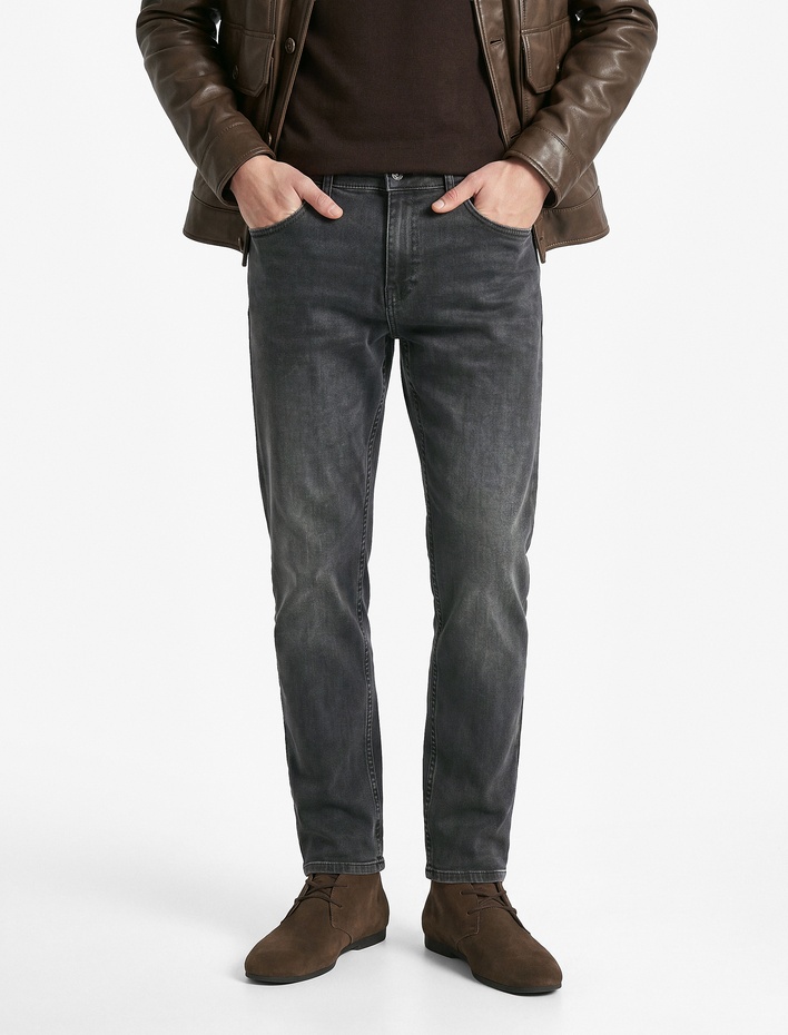  Normal Bel Cepli Pamuklu Tapered Jean Pantolon - Joe Jean