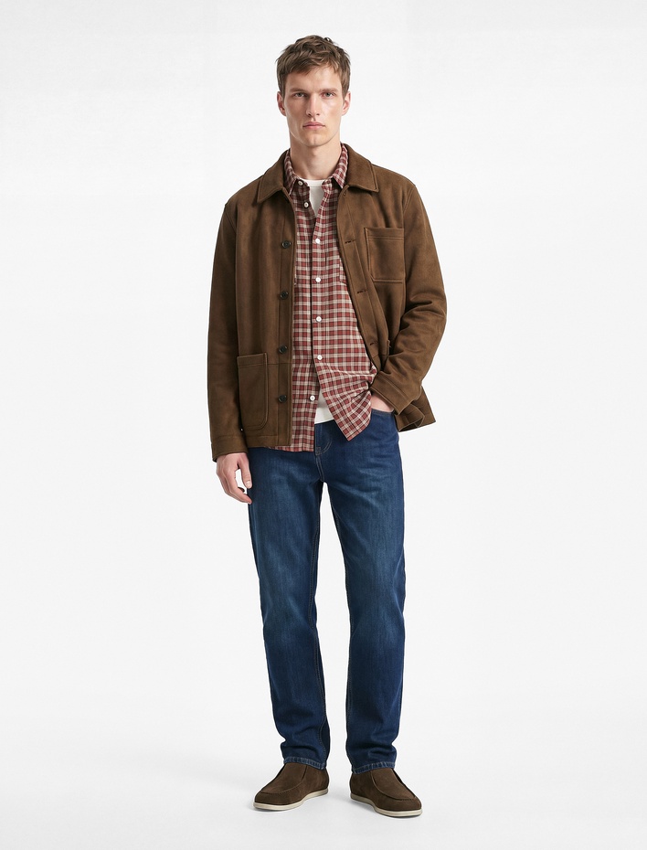  Normal Bel Pamuklu Cepli Slim Fit Jean Pantolon - Brad Jean