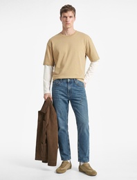 Normal Bel Cepli Pamuklu Straight Fit Jean Pantolon - Mark Jean