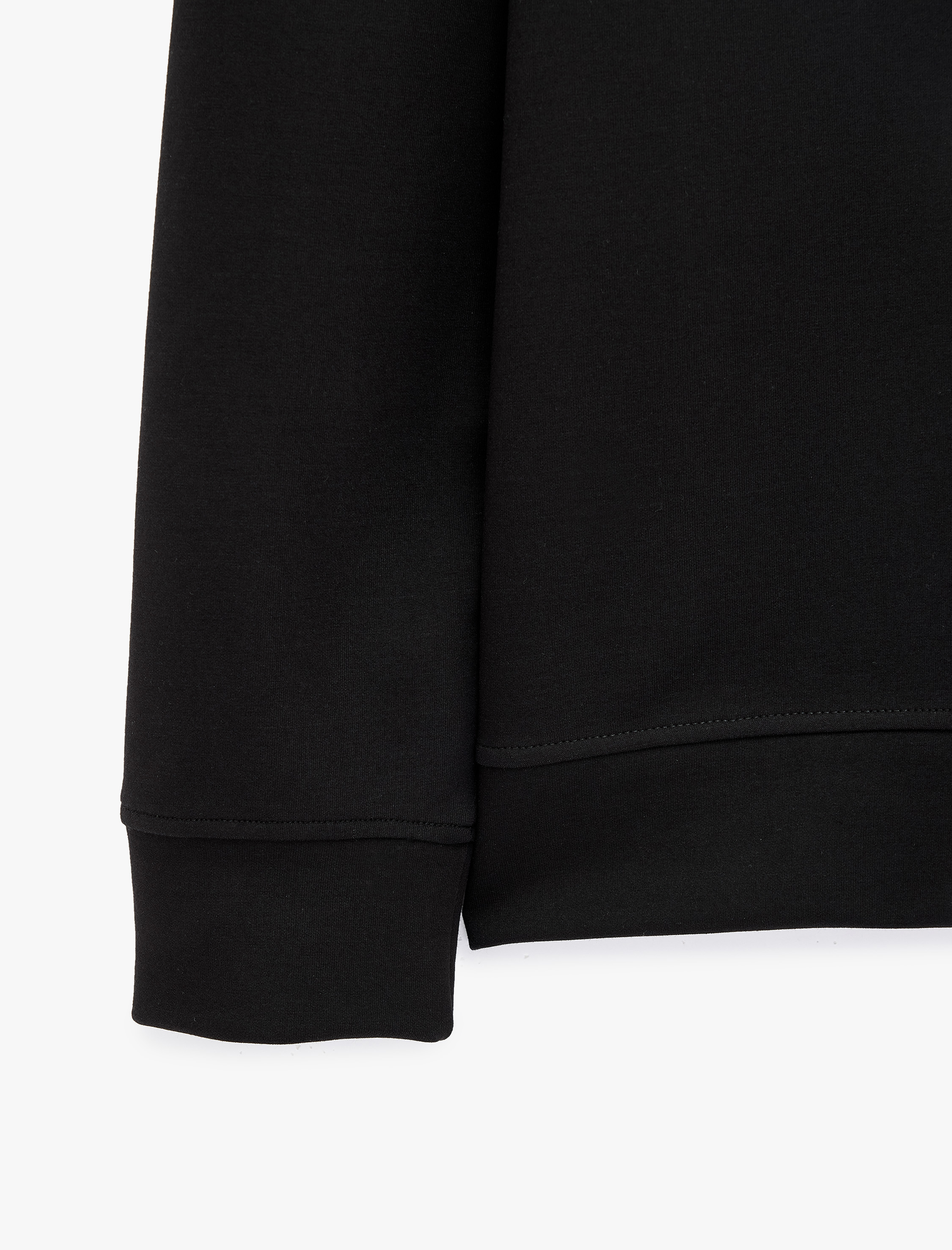   Üç İplik Şardonlu Uzun Kollu Bisiklet Yaka Baskılı Sweatshirt