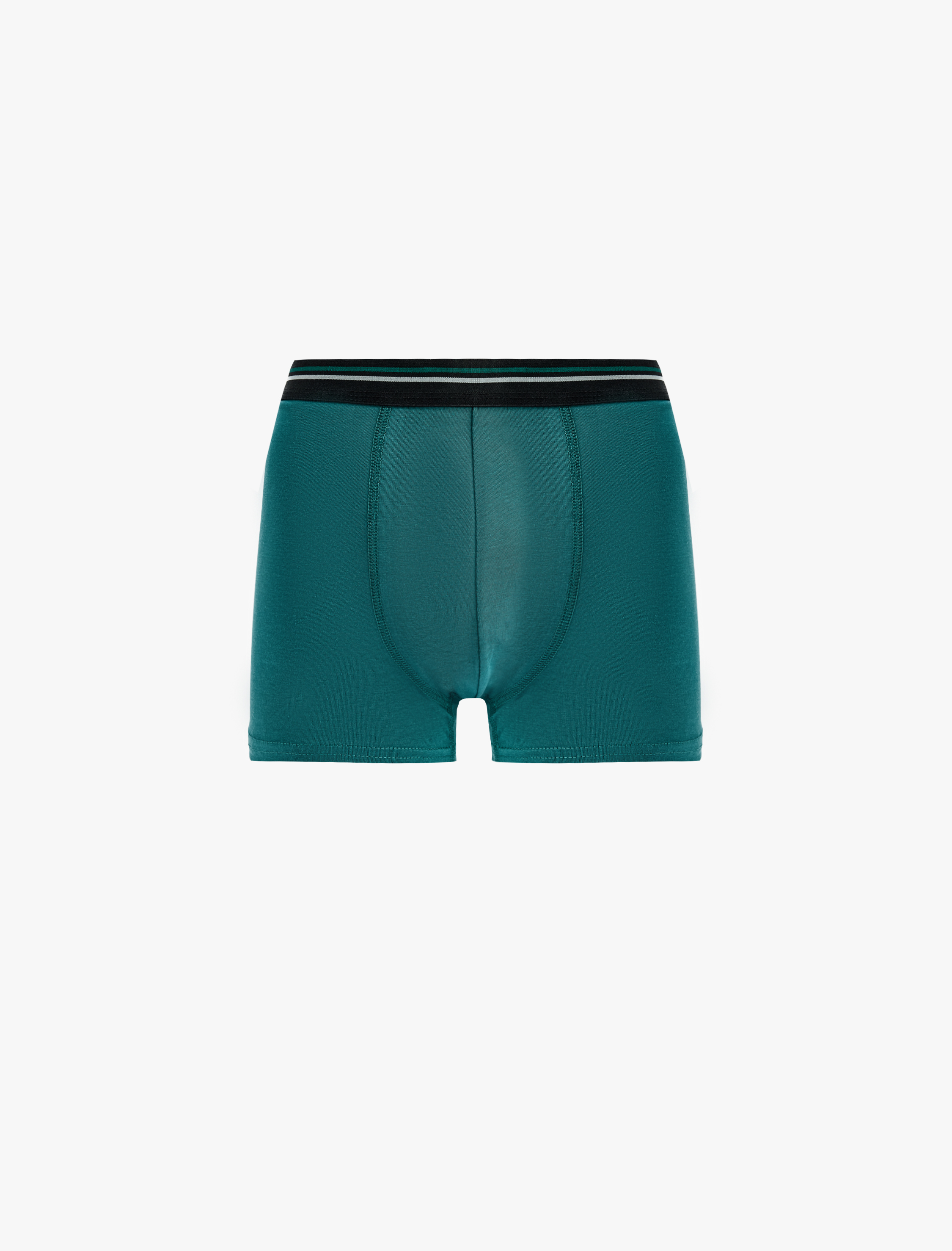   Pamuklu Çizgili Lastikli 3’lü Boxer Seti