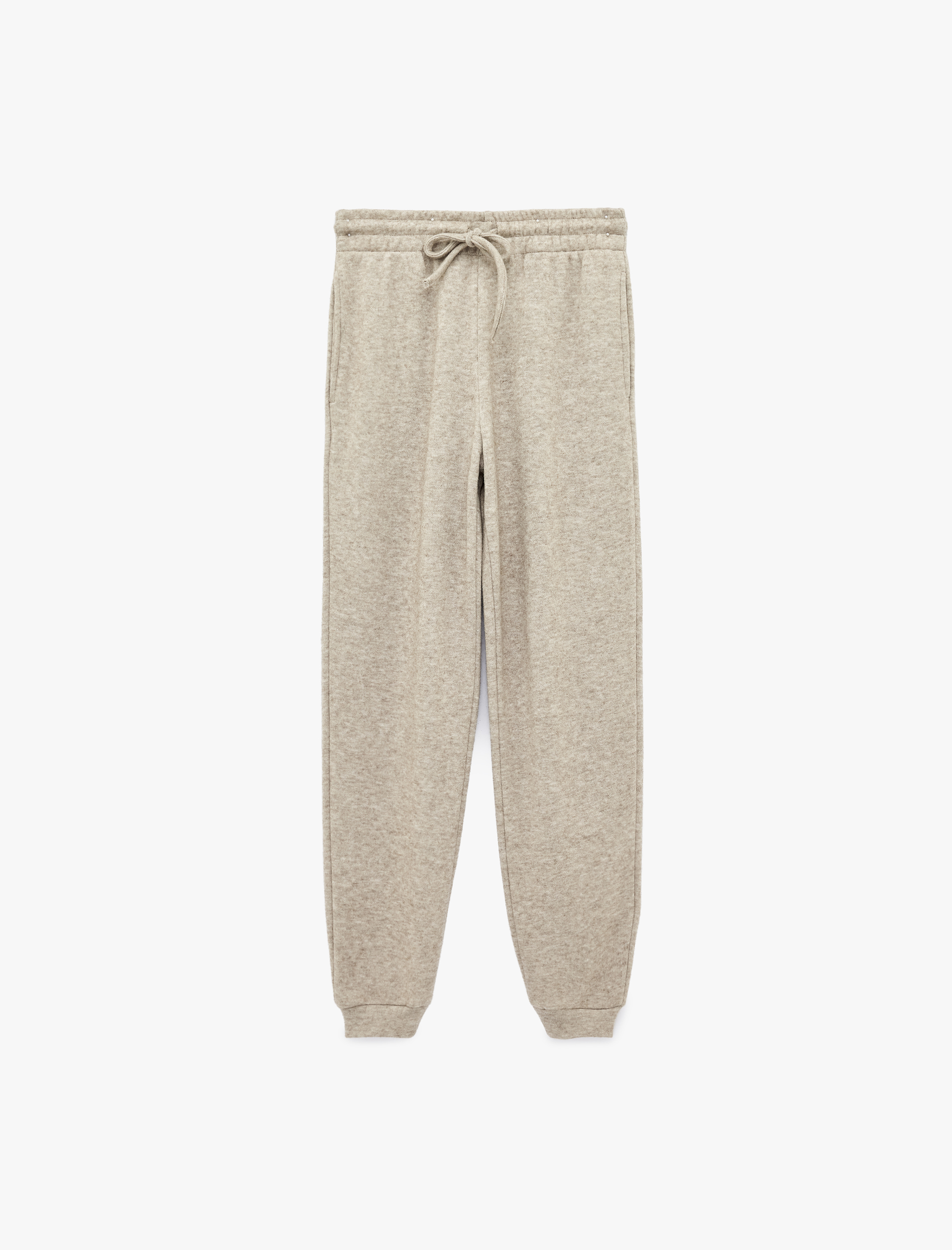   Şardonlu Beli Bağcıklı Cepli Rahat Kalıp Pijama Altı