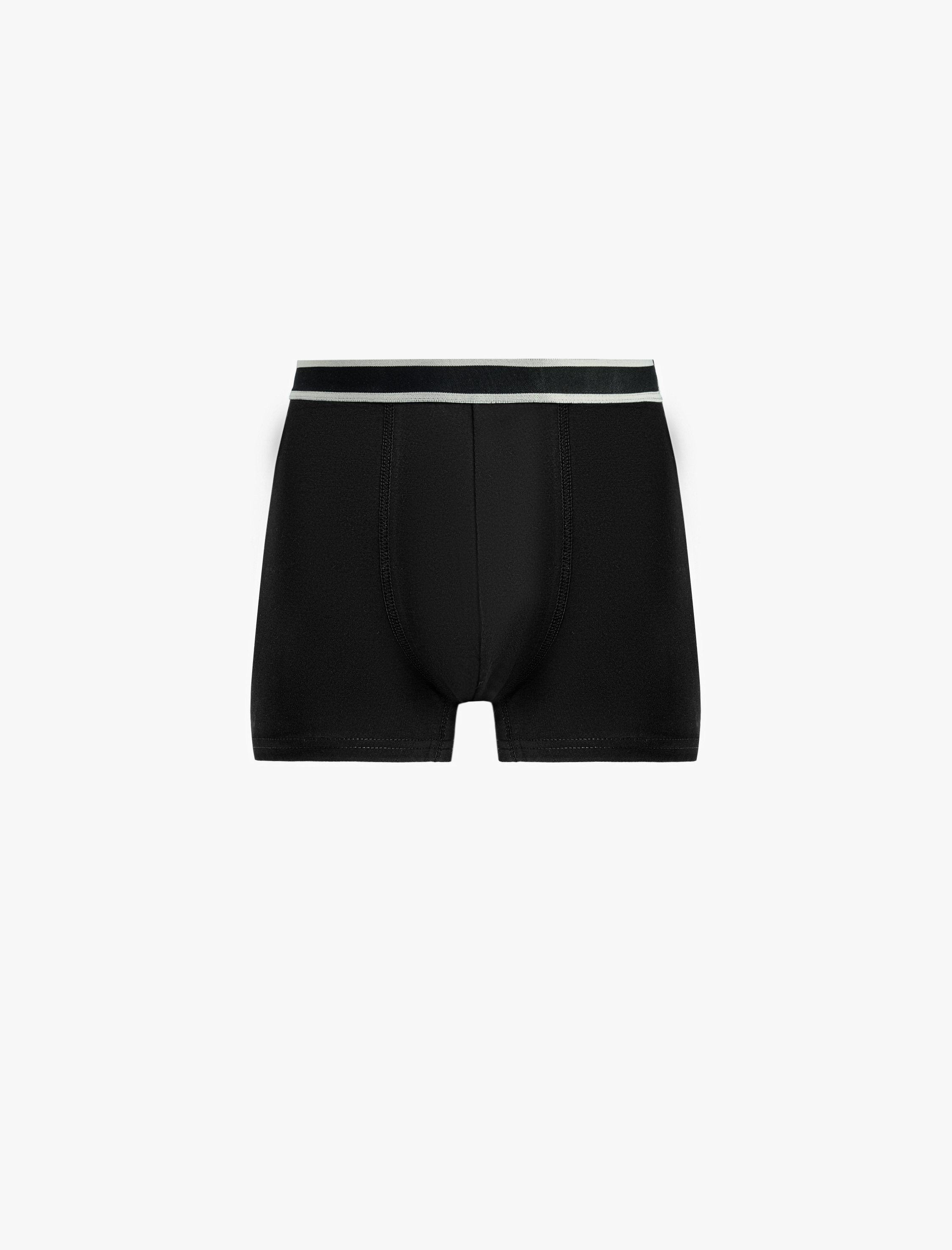  Çizgili Lastikli Pamuklu 3’lü Boxer Seti