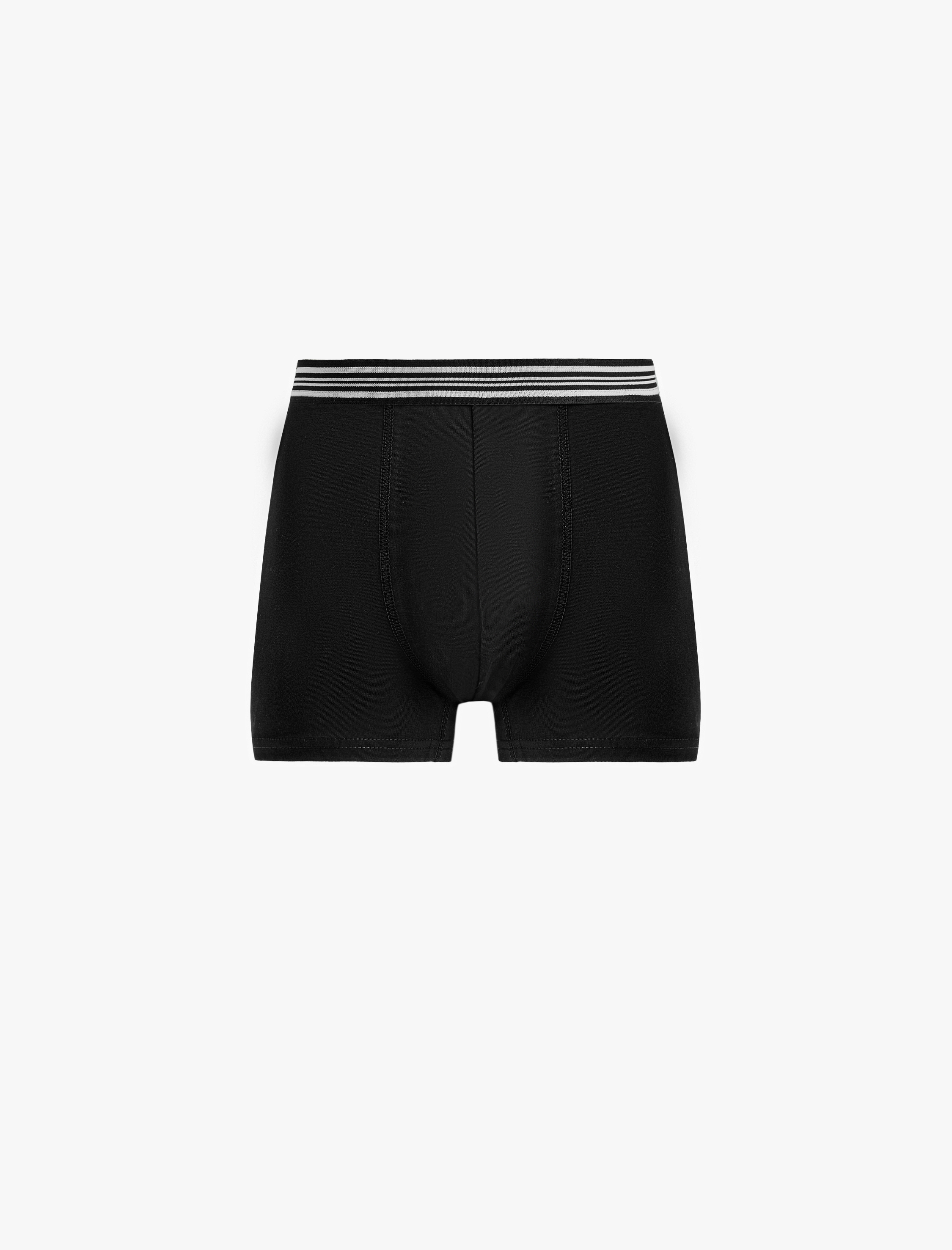   Çizgili Lastikli Pamuklu 3’lü Boxer Seti