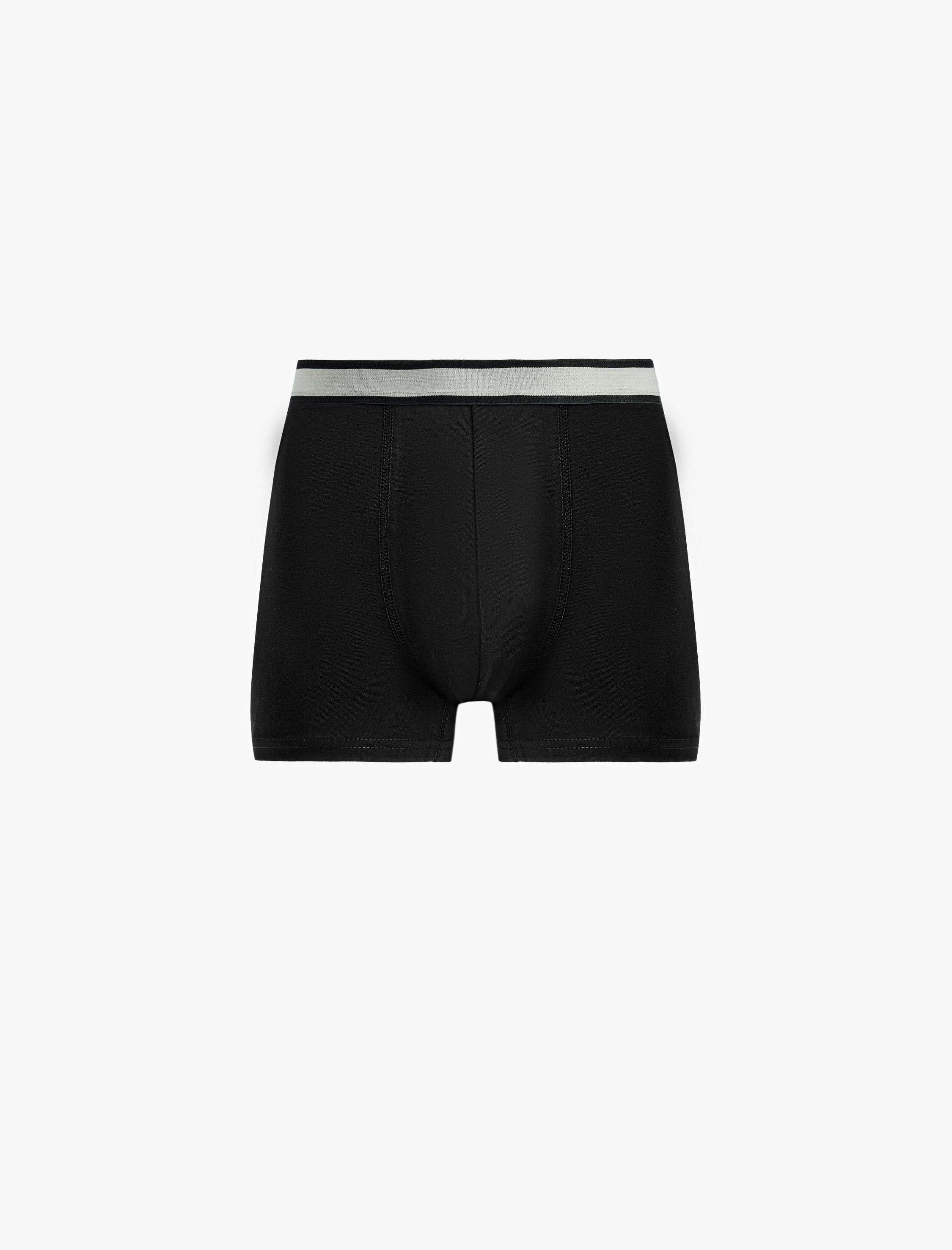   Çizgili Lastikli Pamuklu 3’lü Boxer Seti