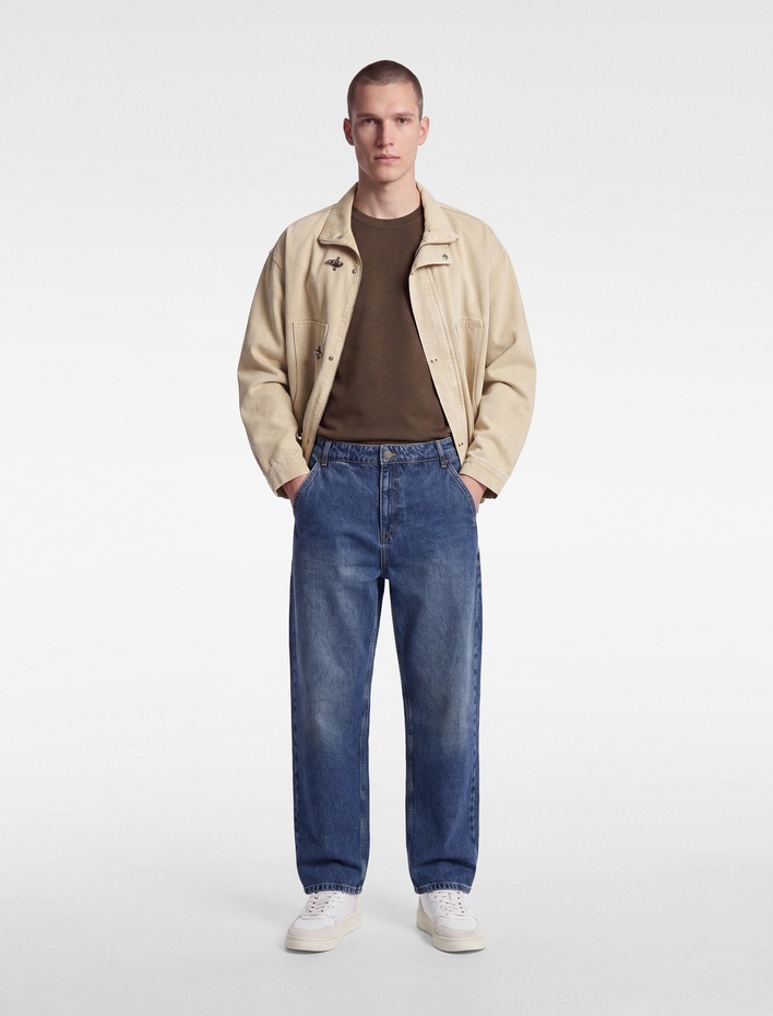  Regular Fit Normal Bel Pamuklu Skater Jean Pantolon