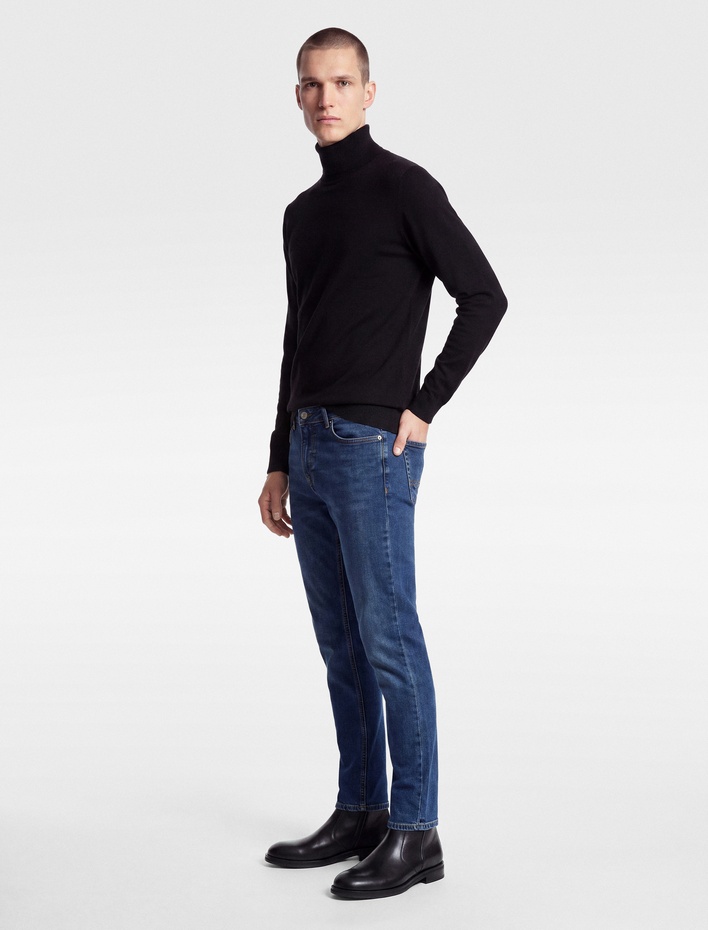  Normal Bel Pamuklu 5 Cepli Slim Fit Jean Pantolon - Brad Jean