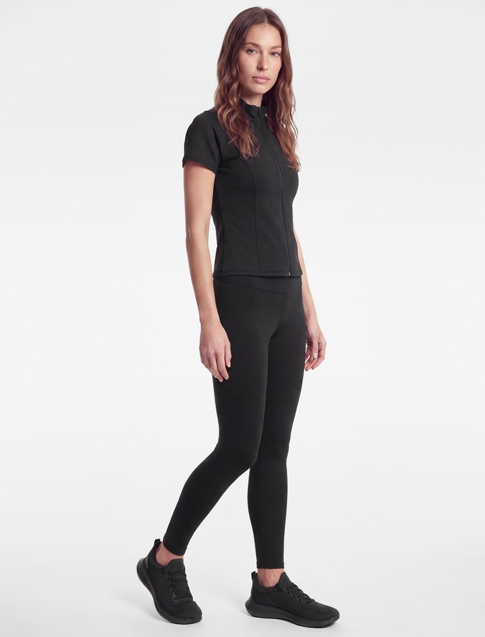  Yüksek Bel Dikiş Detaylı Slim Fit Spor Tayt