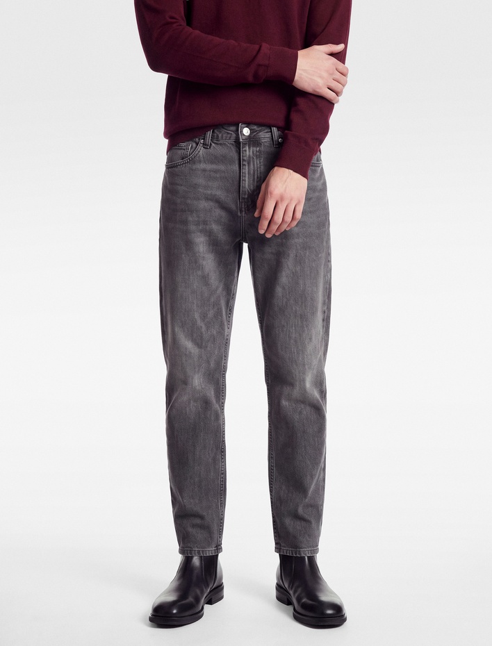  Normal Bel Beş Cepli Pamuklu Tapered Fit Jean Pantolon