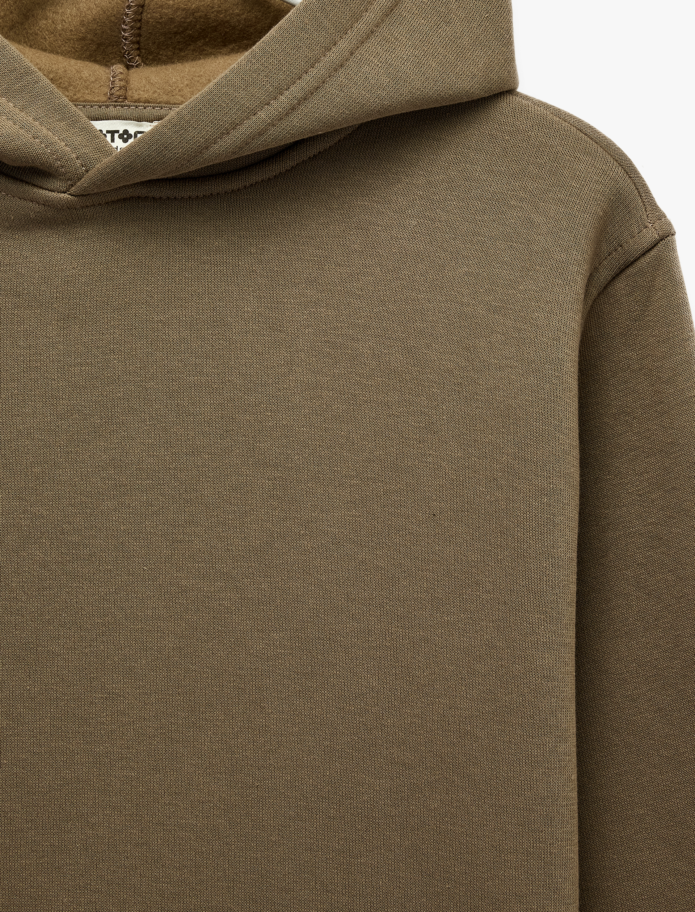  Erkek Çocuk Pamuklu Uzun Kollu Kapşonlu Şardonlu Oversize Sweatshirt