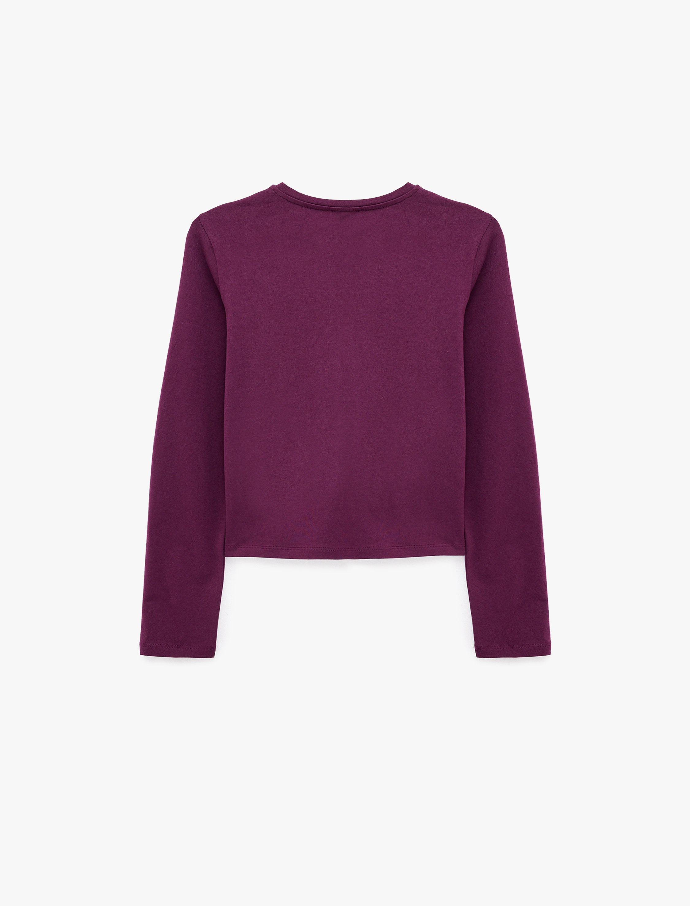   Pamuklu Slim Fit Bisiklet Yaka Uzun Kollu Düğmeli Hırka