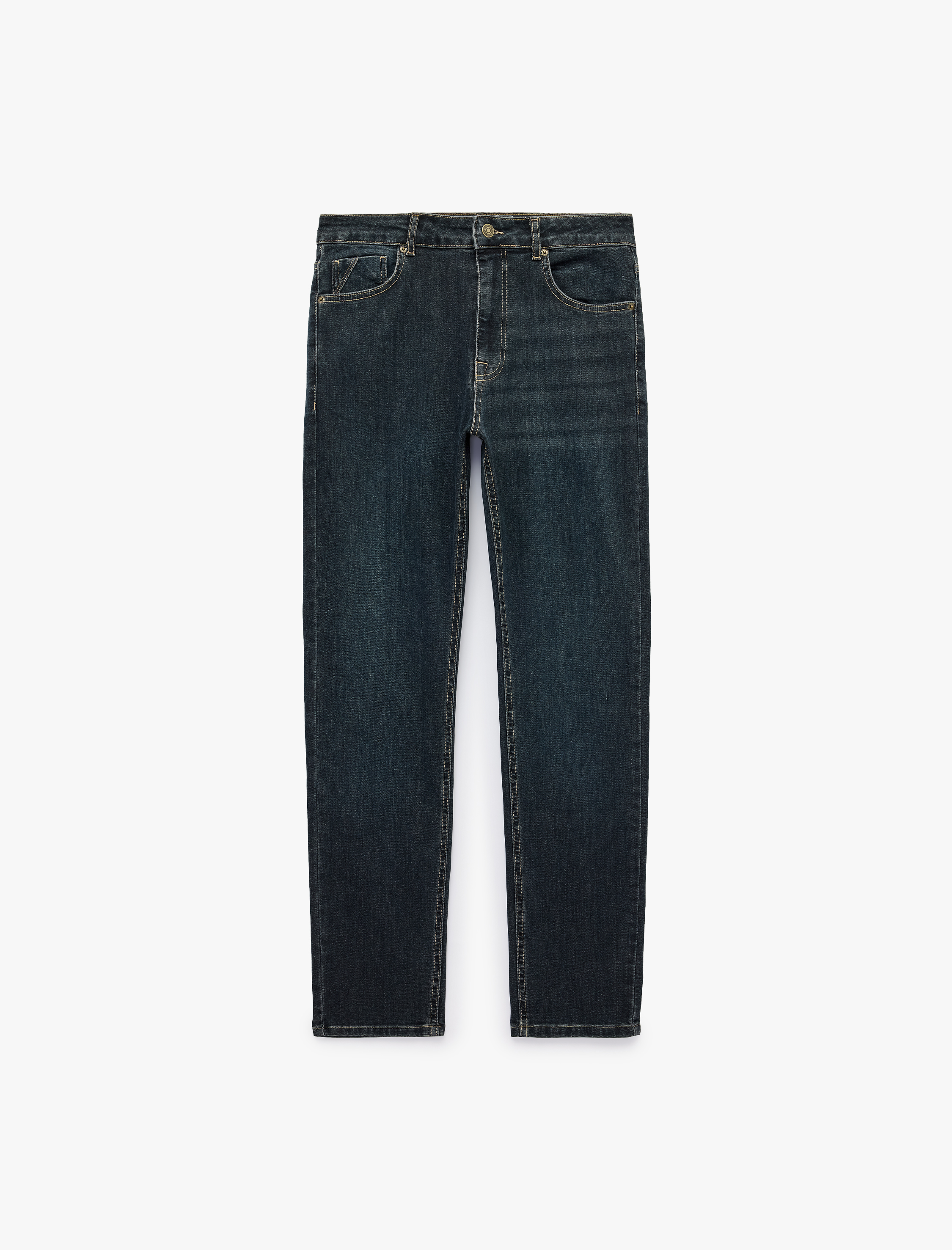   Pamuklu Cepli Normal Bel Slim Fit Jean Pantolon - Brad Jean