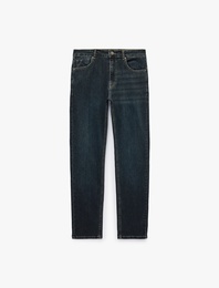 Pamuklu Cepli Normal Bel Slim Fit Jean Pantolon - Brad Jean