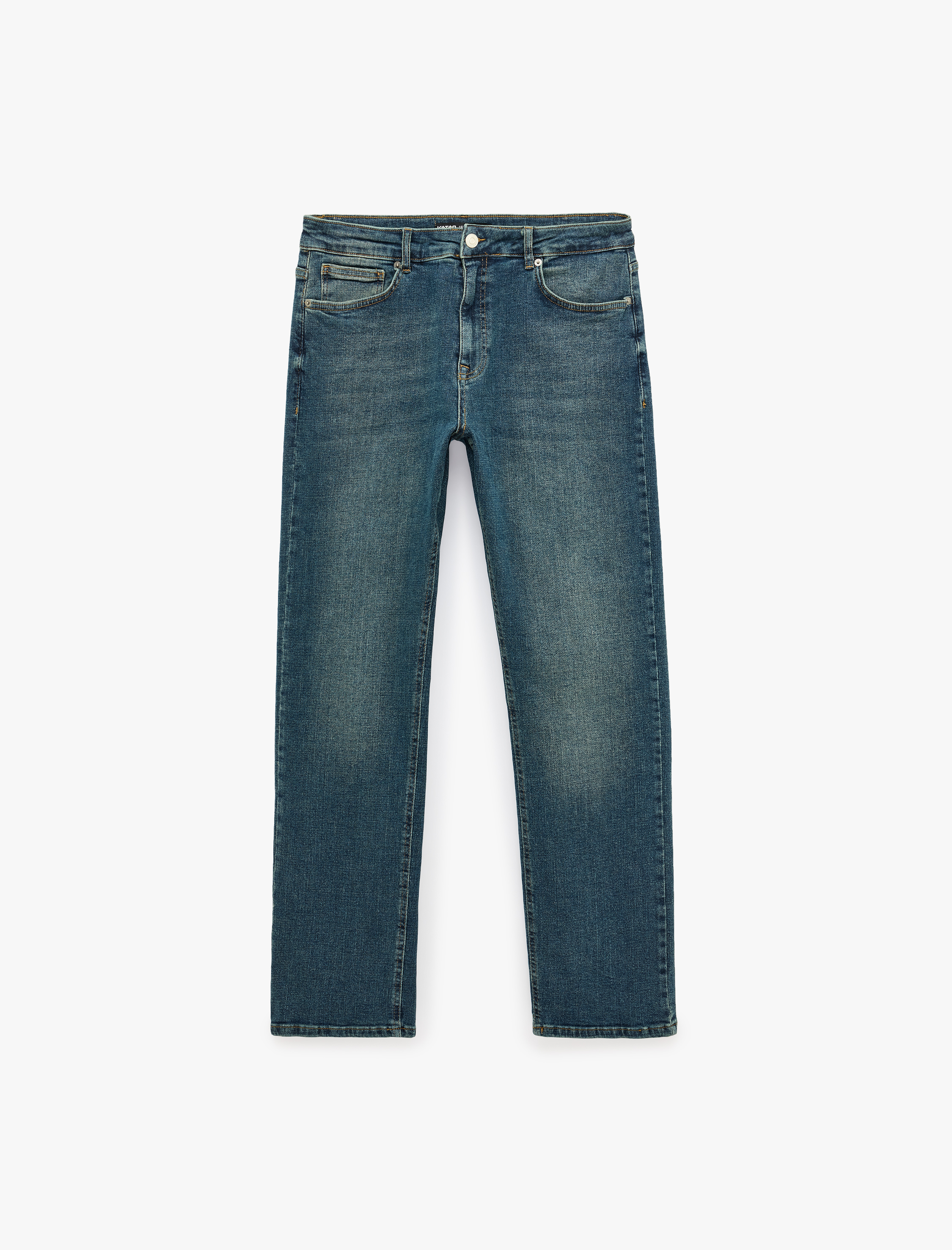   Normal Bel Cepli Pamuklu Straight Fit Jean Pantolon - Mark Jean